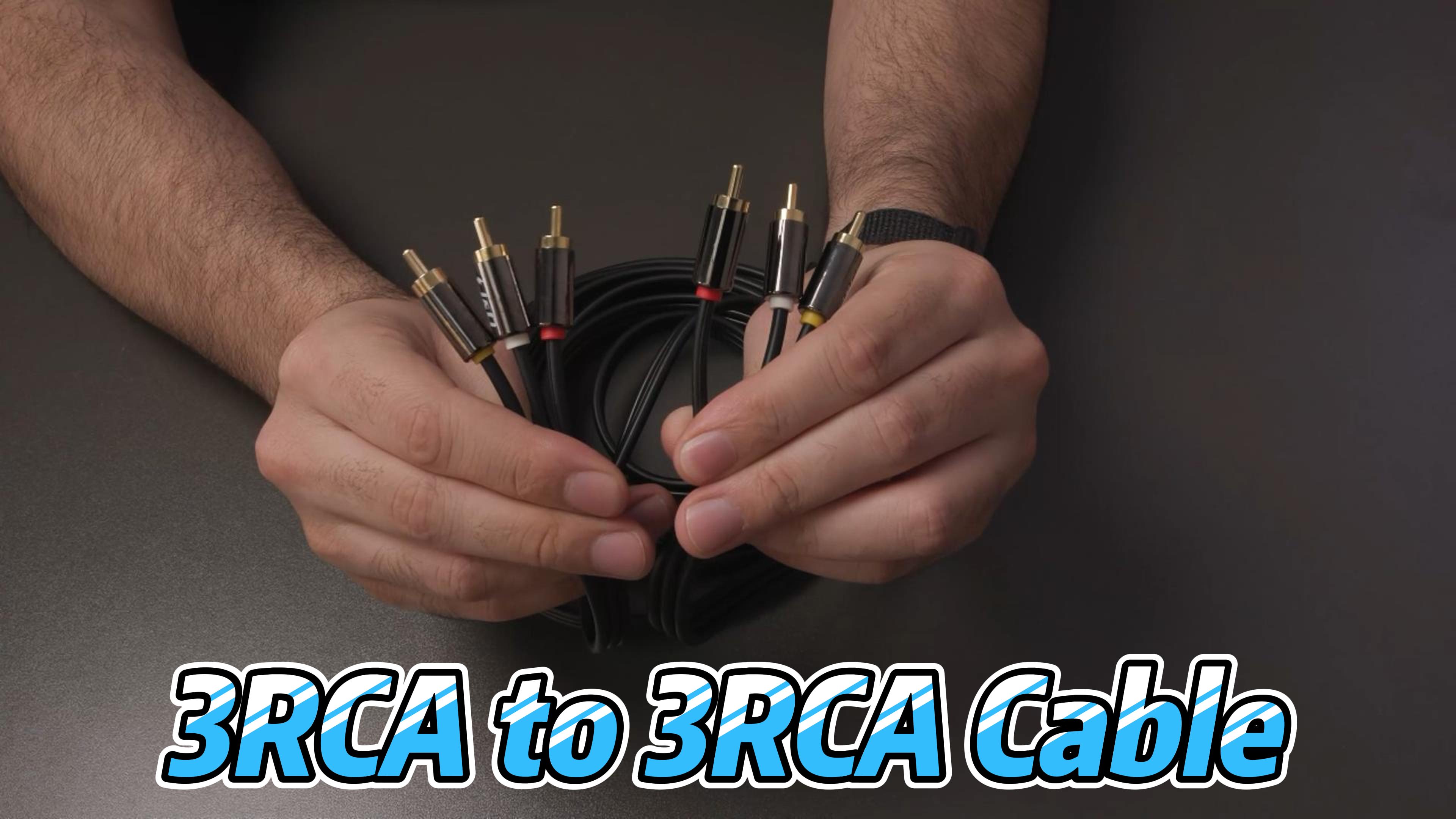 Amazon.com: J&D Audio Video RCA Cable, Gold Plated 3 RCA Male to