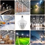 1200W Equivalent Led Corn Light Bulbs 18000 Lumen LED Corn Bulb 120W 5000K Daylight White Lamp,E26/E39 Medium Mogul Base,2-Pack Large Area Lights for Outdoor Indoor Garage Warehouse Factory Workshop