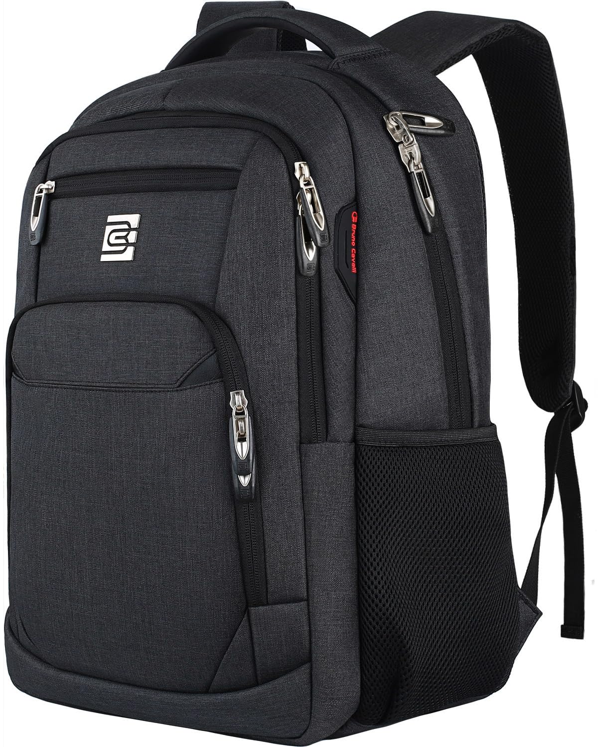 marcello Zaino per computer portatile con presa di ricarica USB per uomo e donna per lavoro e scuola, zaino scolastico per ragazzi e adolescenti con scomparto per laptop e borsa antifurto