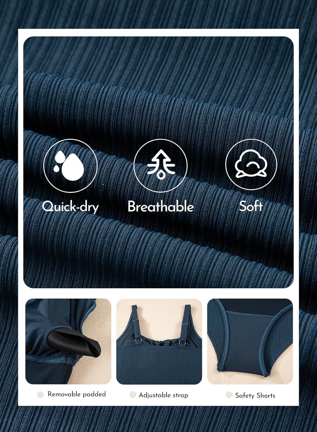 Aleumdr Womens Textured One Piece Swimsuit Tummy Control Bathing Suit with Bow Tie Knot Cutout Ruching Swimwear - Image 6