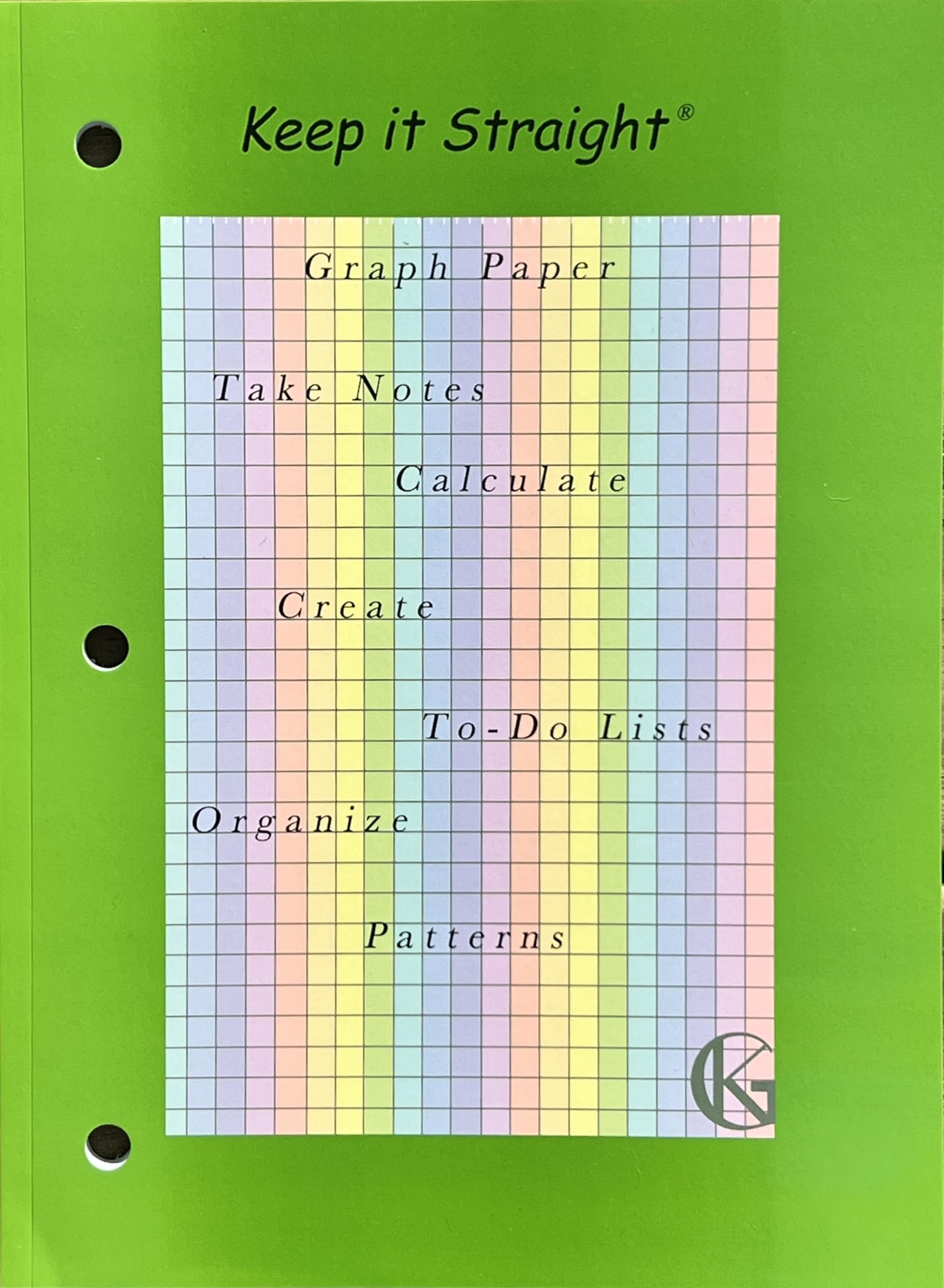 Papier quadrillé Keep it Straight pastel pour notes claires - 6