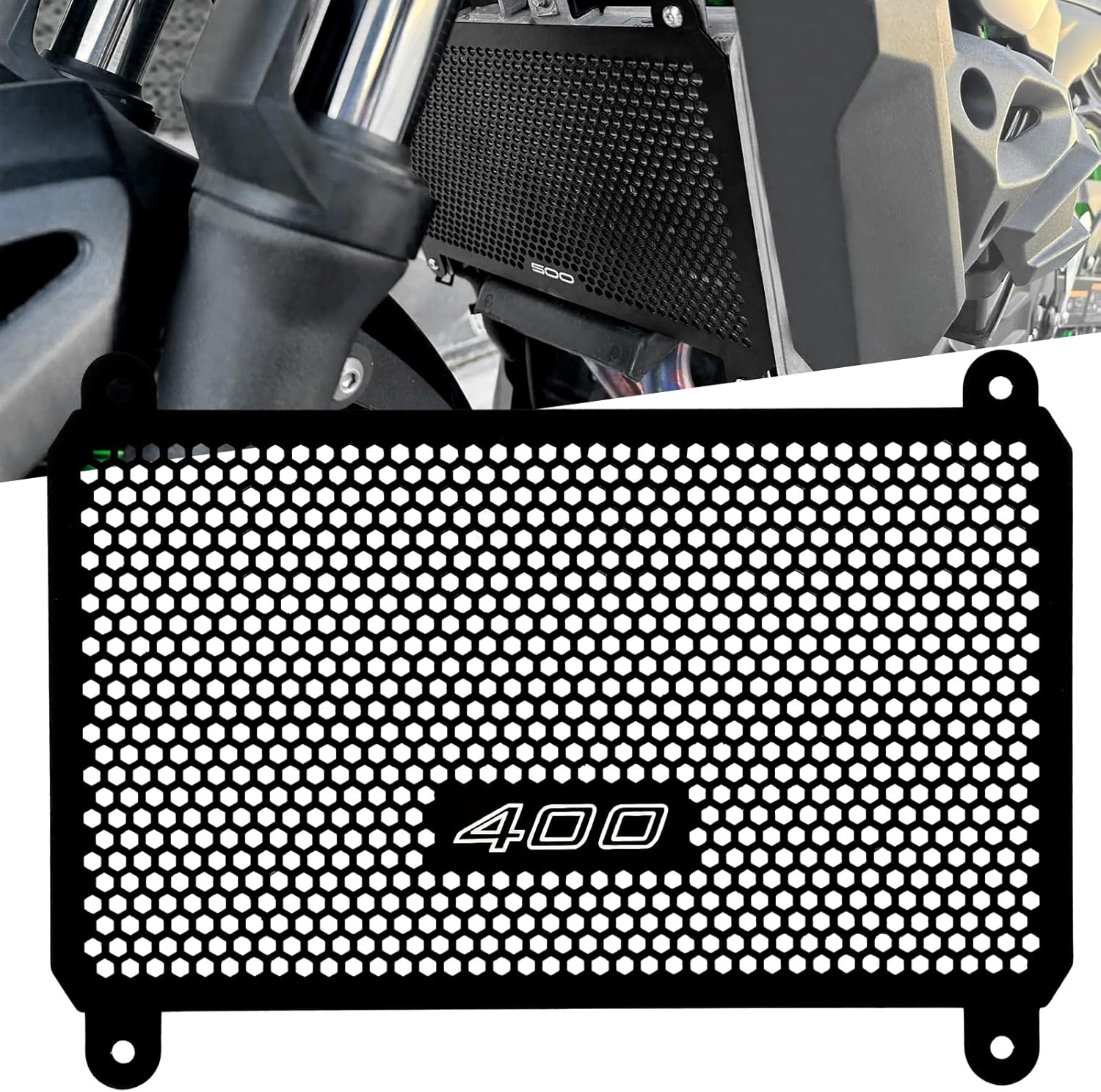 Radiator Cover Grille Guard for Kawasaki Z500 Ninja500 SE ABS 2024+ Eliminator 500 2024 2025 (Ninja 500)