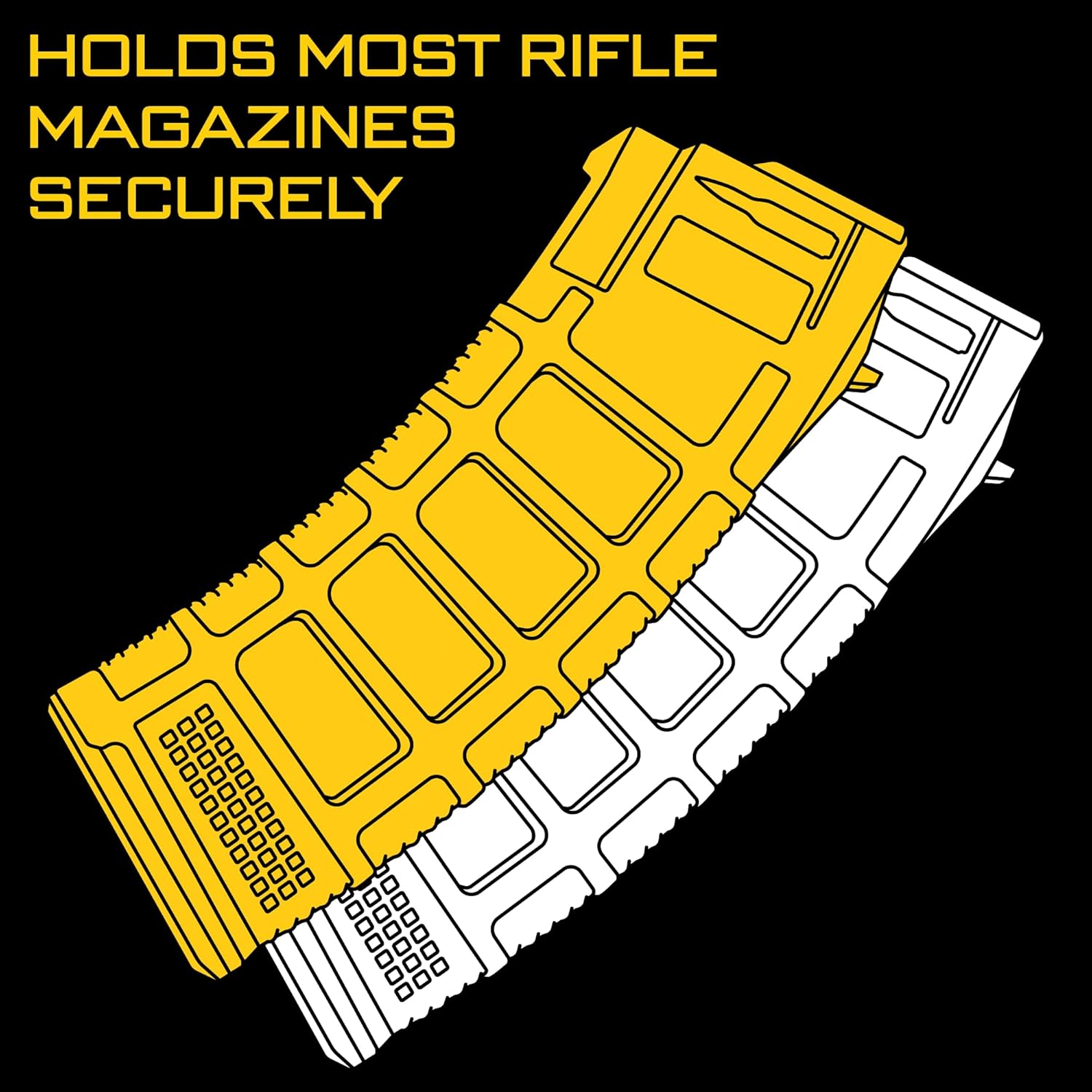 High Speed Gear Rifle Taco Gen 2 | Universal Rifle Mag Pouch | Laser Cut MOLLE | Made in The USA