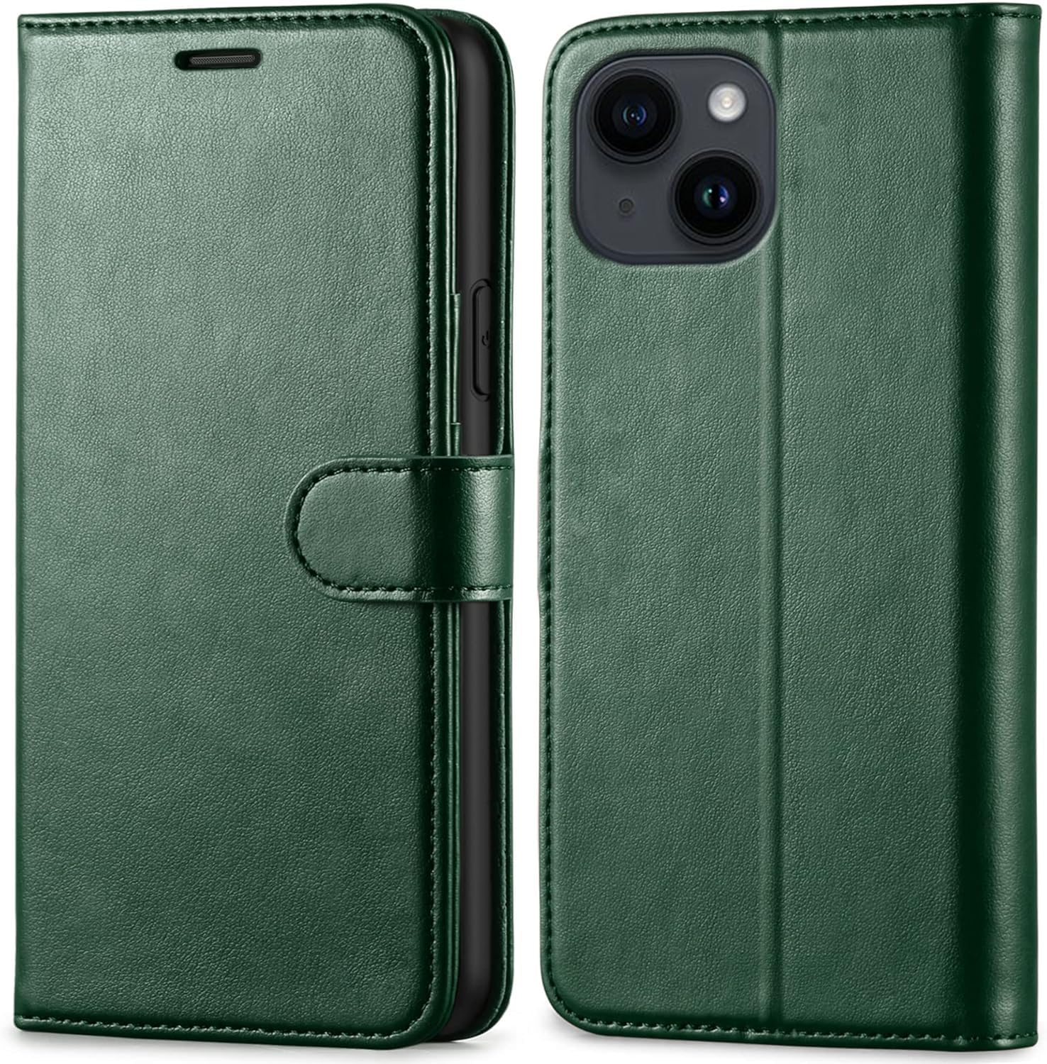 ClickCase Vintage Series for iPhone 15 Plus Leather Wallet Flip Case Kick Stand Magnetic Closure Flip Cover for iPhone 15 Plus (Green) (B0CKHC8XYZ) Amazon Price History, Amazon Price Tracker