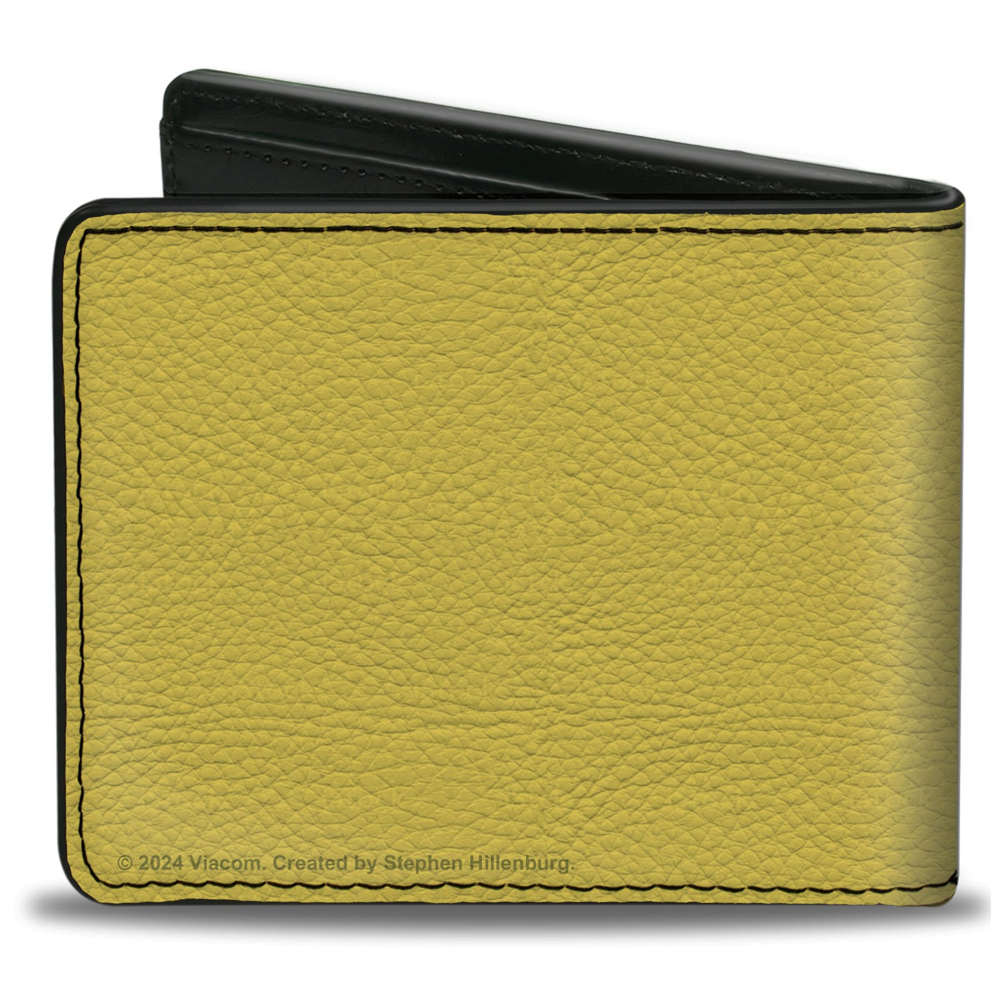 Buckle-Down SpongeBob SquarePants Wallet, Bifold, Spongebob Squarepants Eyes Close Up Yellow, Vegan Leather