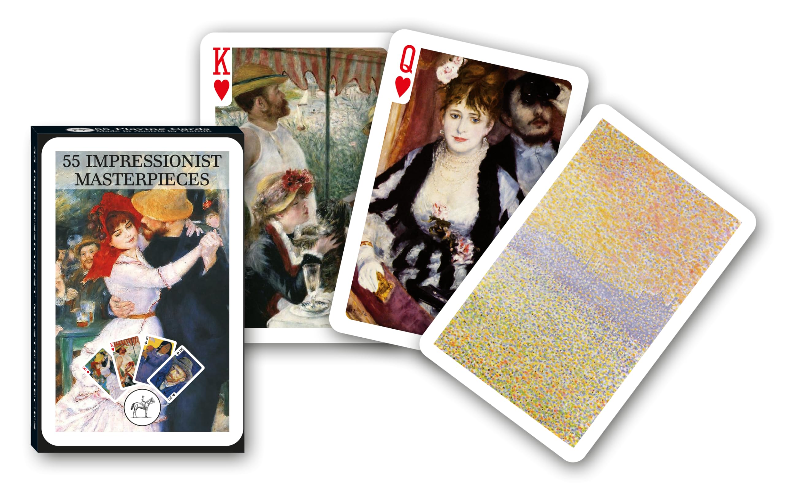 Piatnik 1122 "Impressionist Masterpieces Card Game (55-Piece)