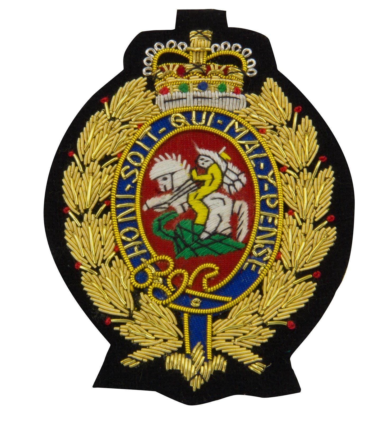 The Regimental Shop Men's Red/Yellow Royal Regit Of Fusiliers Regital Blazer Badge