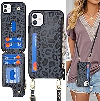 Vista 169 de Cavor for iPhone 11 Wallet Case with Card Slots Holder,Premium PU Leather Kickstand Feature Case [Wrist Strap] Double Magnetic Clasp Shockproof Flip
