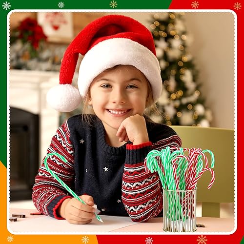 Miniatura 6 de 160 bolígrafos de Navidad de bastón de caramelo de Navidad de 0028in bolígrafos de caña de caramelo de Navidad bolígrafos de Navidad con tinta negra