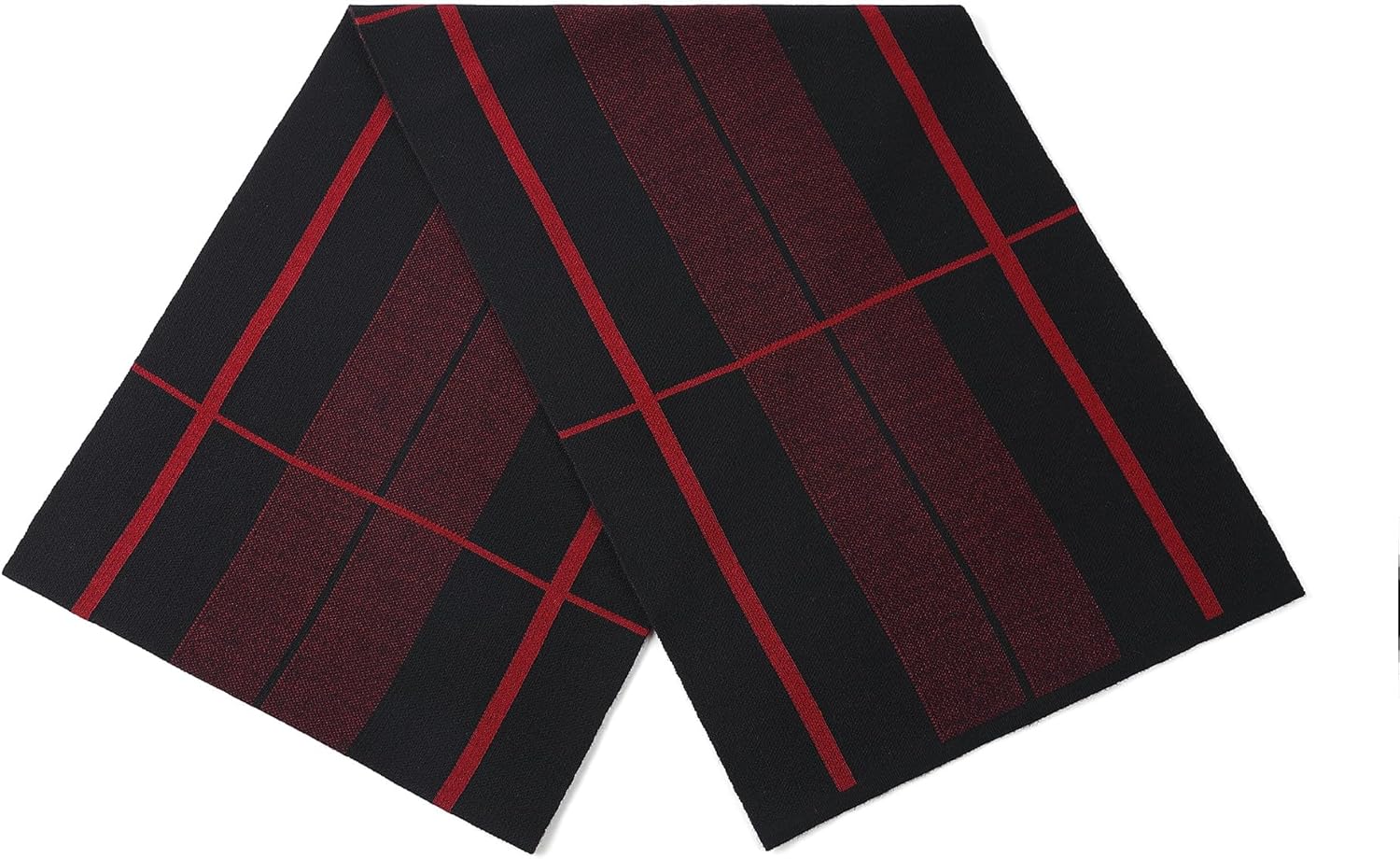 Men Winter Cashmere Scarf Wool Soft Warm Knitted Plaid Scarves for Men - Image 7