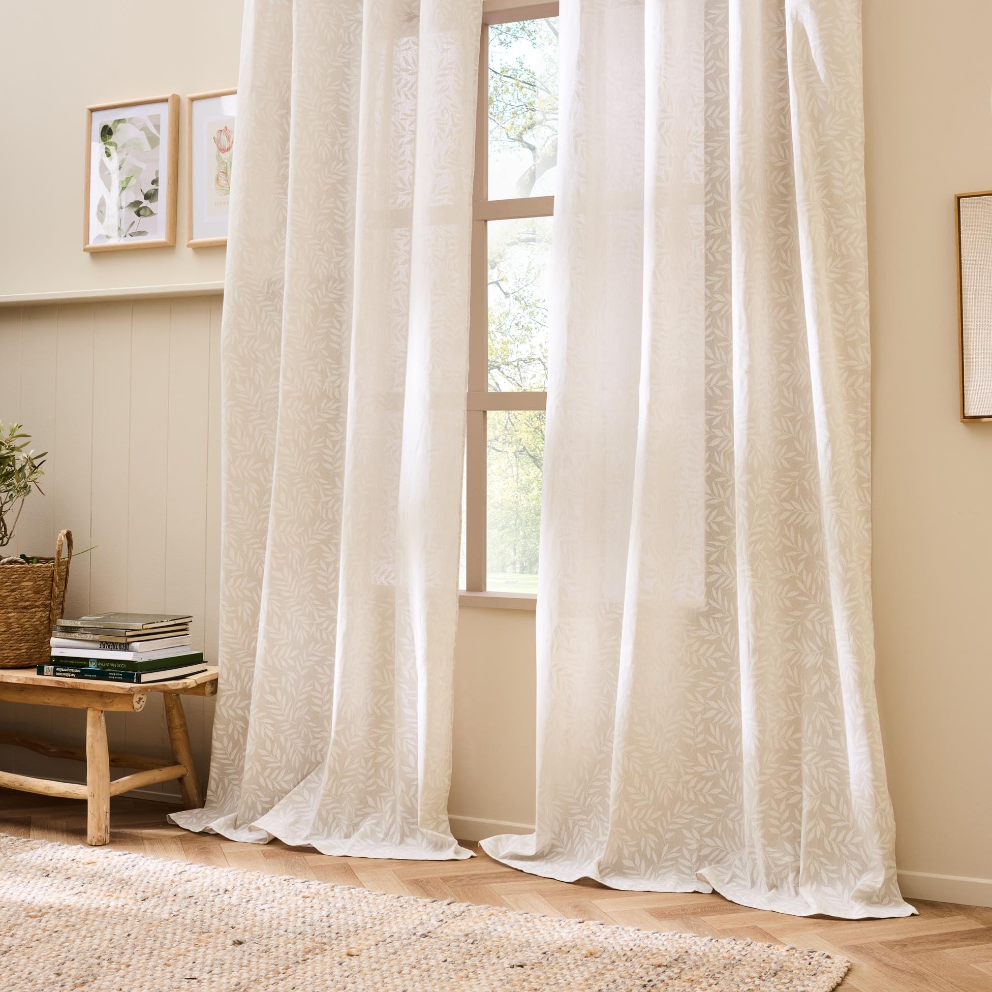 Image secondaire de Rideau à Oeillets Naya Naturel 140x280 cm - Douceur d'Intérieur