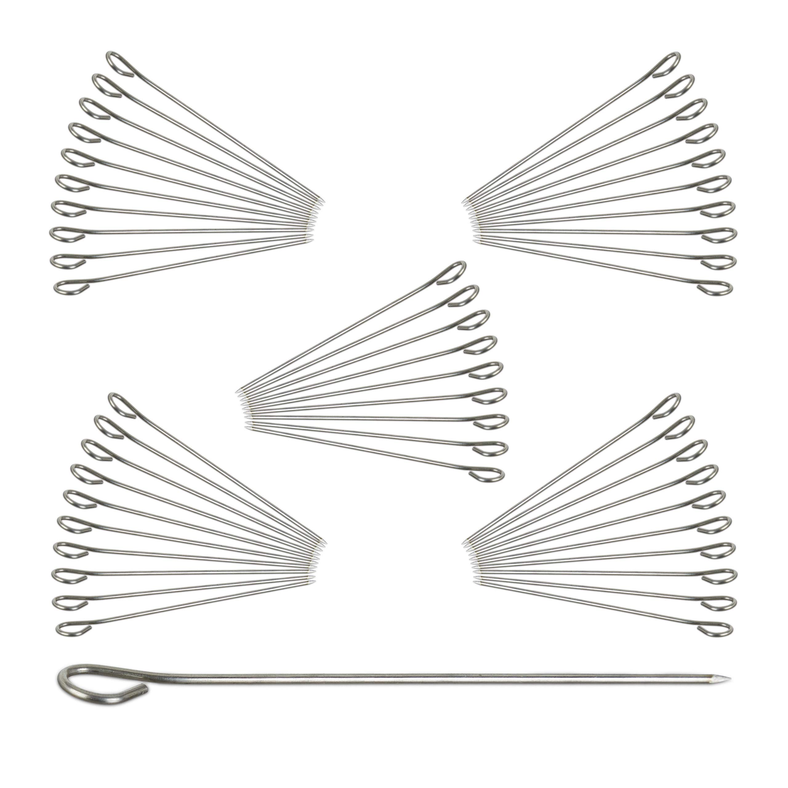 Unbekannt Rouladennadeln Edelstahl – 150 Stück Set mit Spießen