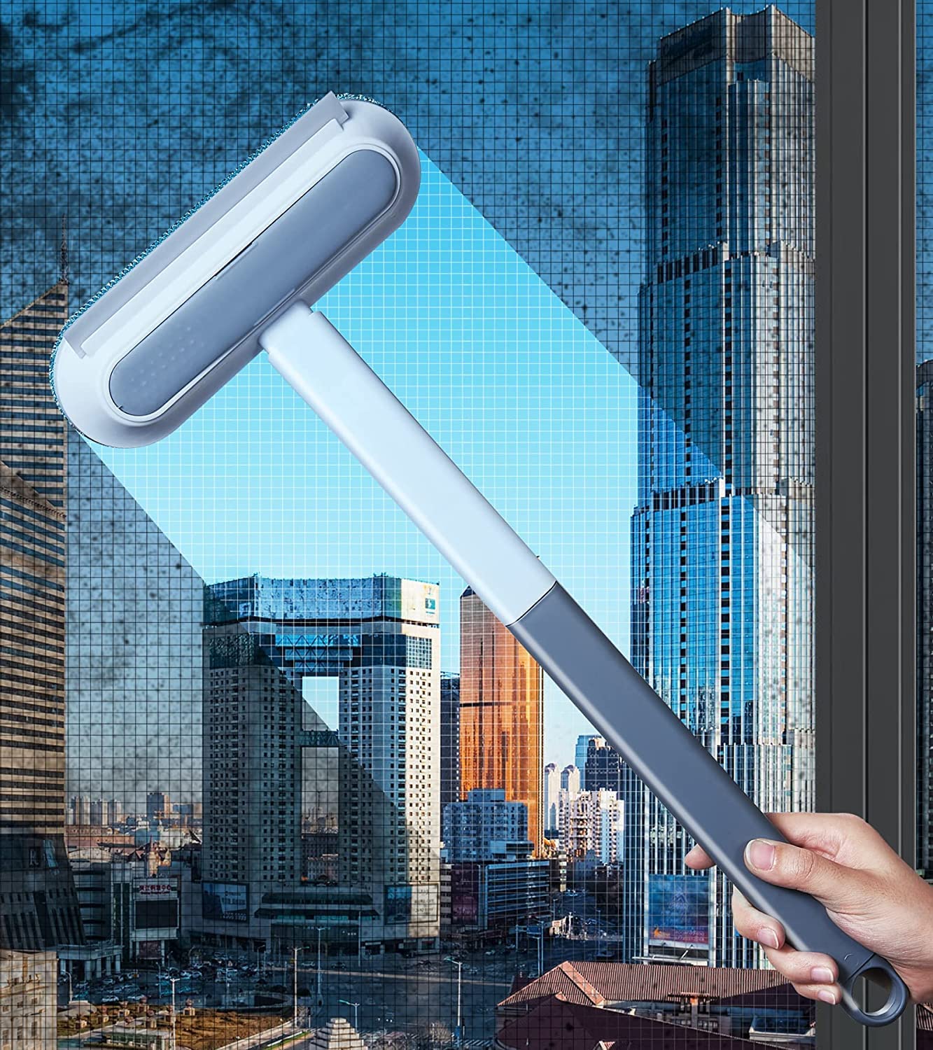 VAIDUE 5 in 1 Cleaning Brush for Window and Glass Screen Cleaner and Wiper- Multifuntional Double Sided for Mesh and Hair Cleaning, Lint and Stain Removal- with 45Cm Extended Handle (Multi color) (B0BFFJVHNZ) Amazon Price History, Amazon Price Tracker