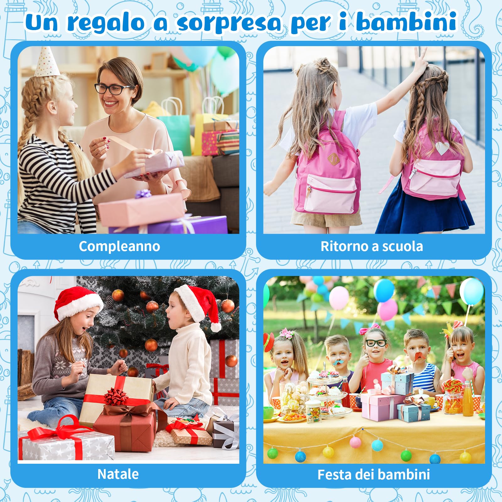 Charmofun Robot che Disegna per Bambini, Robot Disegno Bambini con 100 Cartoline, Robottino Giocattolo per Apprendimento Precoce, Robots Interattivo Vocale per Bambino Bambina dai 3 Anni in su (Blu)