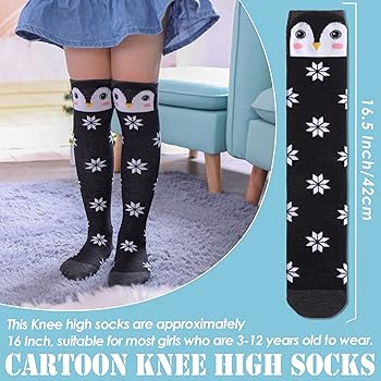 Amazon.com: MQELONG 3-12 Year Old Girls Knee High Socks Kids