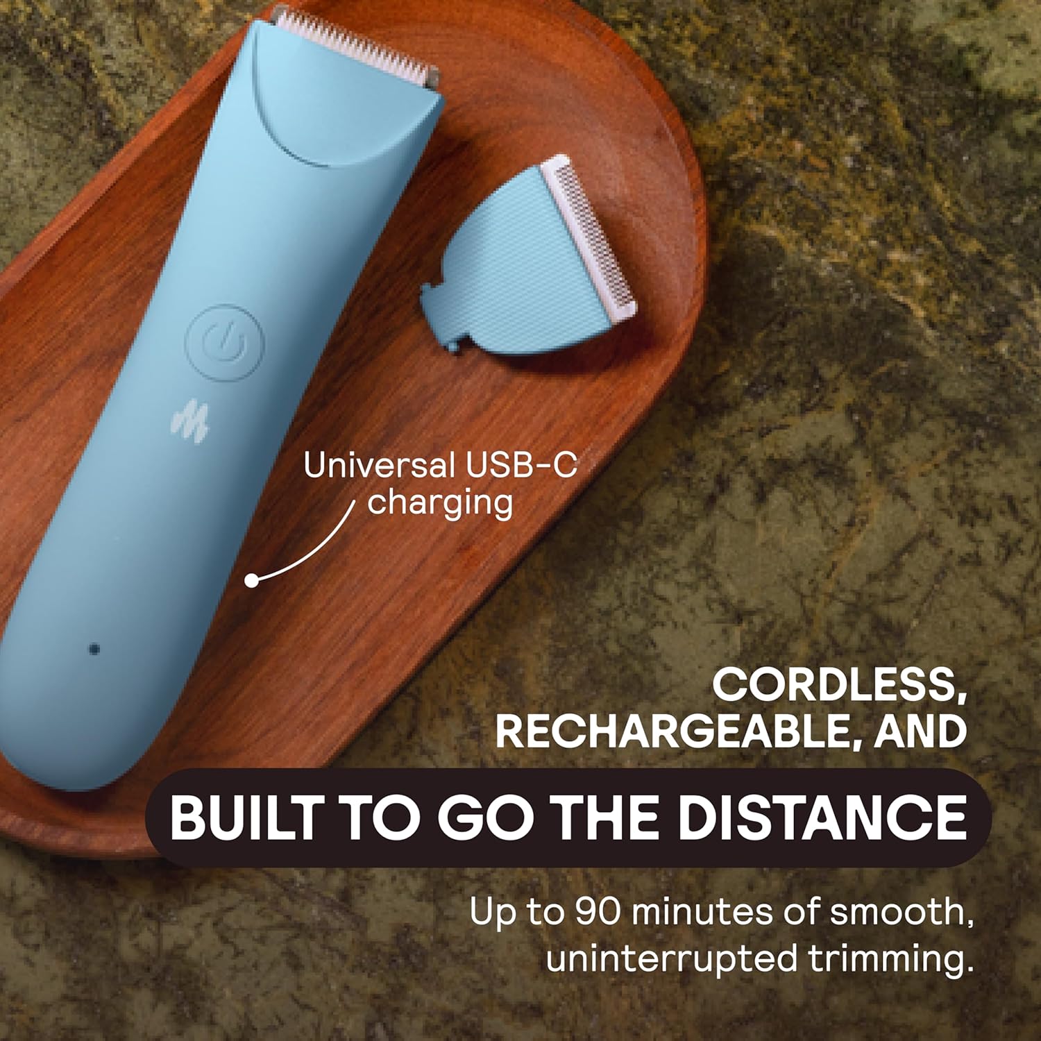 MERIDIAN Slimmer Trimmer – Electric Razor for Women, Bikini Line & Pubic Hair Trimmer, Rechargeable & Waterproof, Painless, Flawless Shave for Sensitive Skin, Gentle, Quiet & Travel-Friendly, Onyx - Image 8