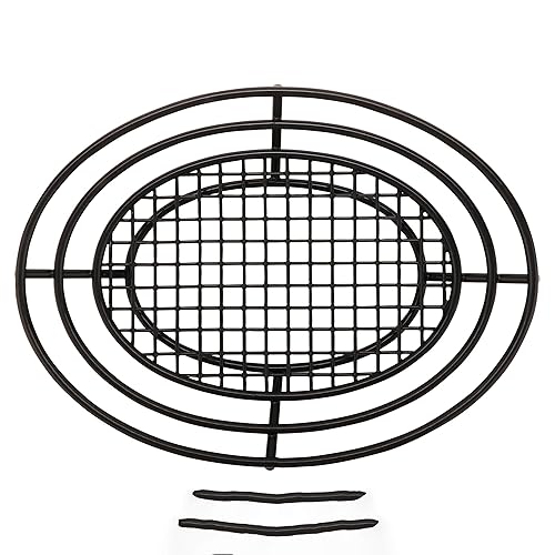 Miniatura 3 de GET 4-38804 - Cesta ovalada negra de 11 x 8 pulgadas con base de rejilla elevada, molino Clipper Mill (cantidad, 1)