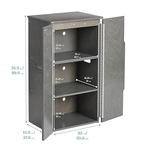 Vista 13 de ECR4Kids Refrigerador de cocina, juego de madera, natural