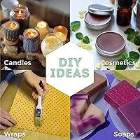 Vista 5 de HUNNYBEE - Pellets de cera de abejas de 3 libras, cera de abejas 100% pura para velas de bricolaje, crema corporal, rostro y cuidado del cabello