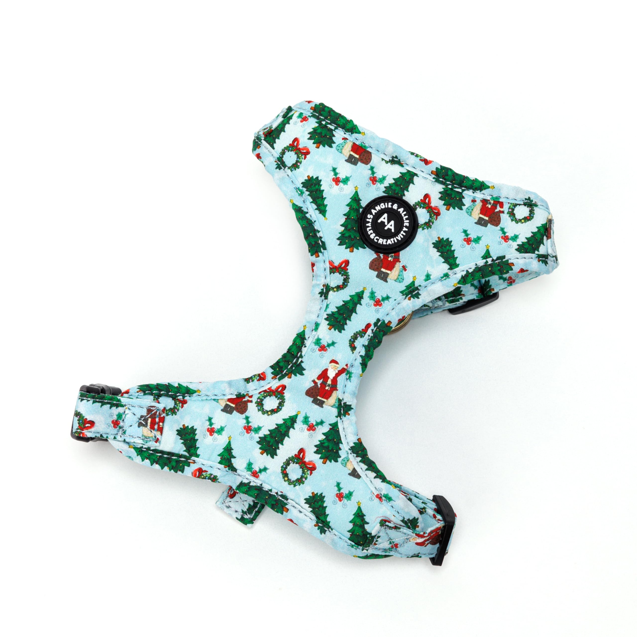 Angie and Allie Organic Cotton Dog Harness,No Pull Pet Harness with D-Ring,Adjustable Soft Padded Breathable Dog Vest for Walking, Running, Training