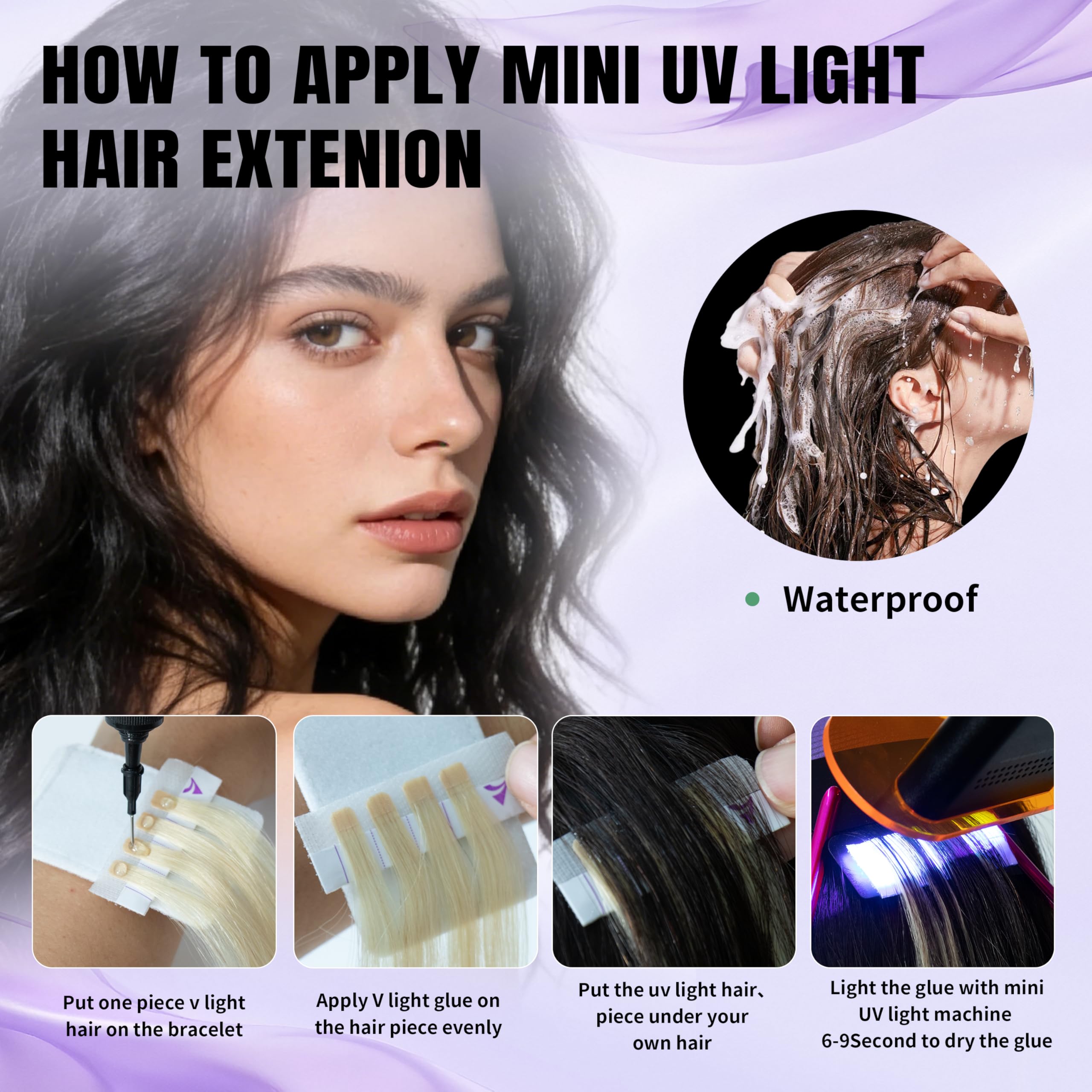Amazon.com : V Light Hair Extensions Kit Mini– Portable LED 
