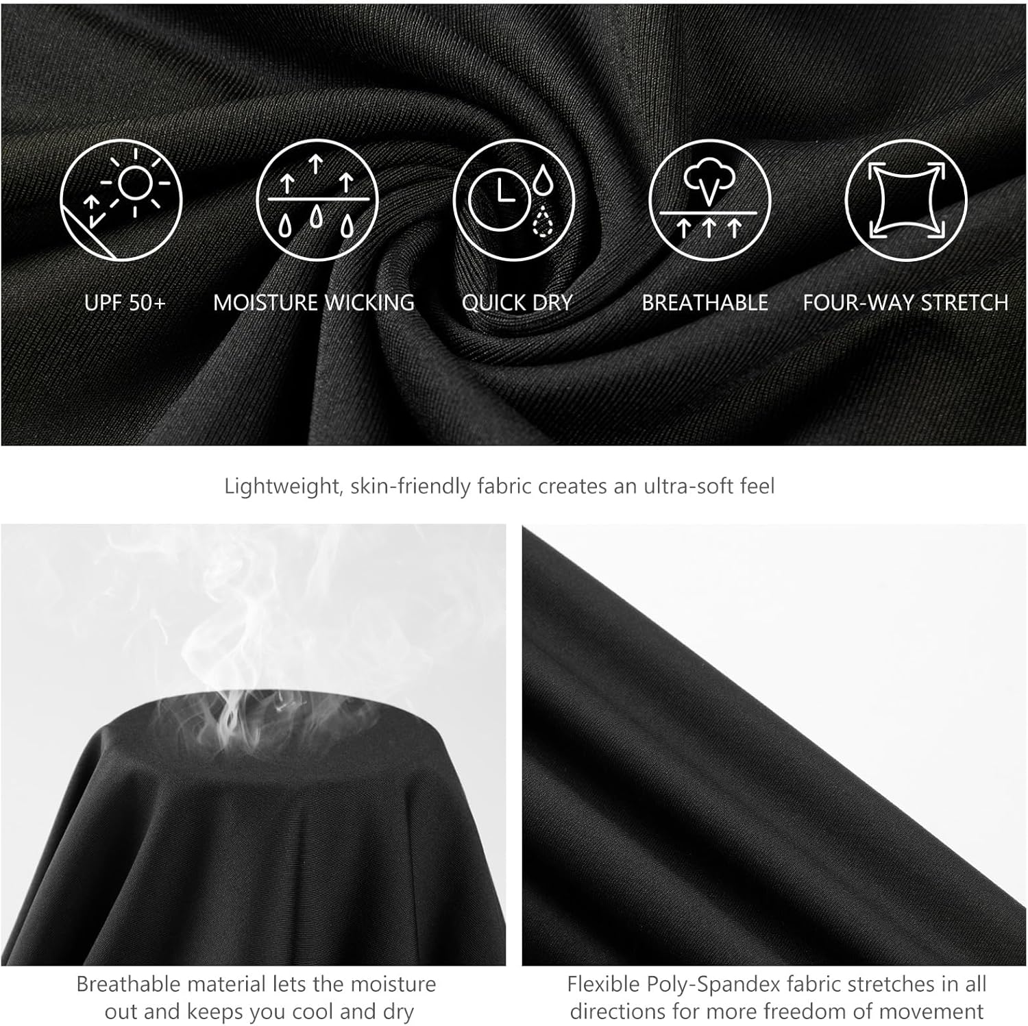 BASSDASH Men’s Fish Graphic UPF 50+ Long Sleeve Fishing Shirts Sun Protection Breathable Moisture Wicking T-Shirt - Image 3