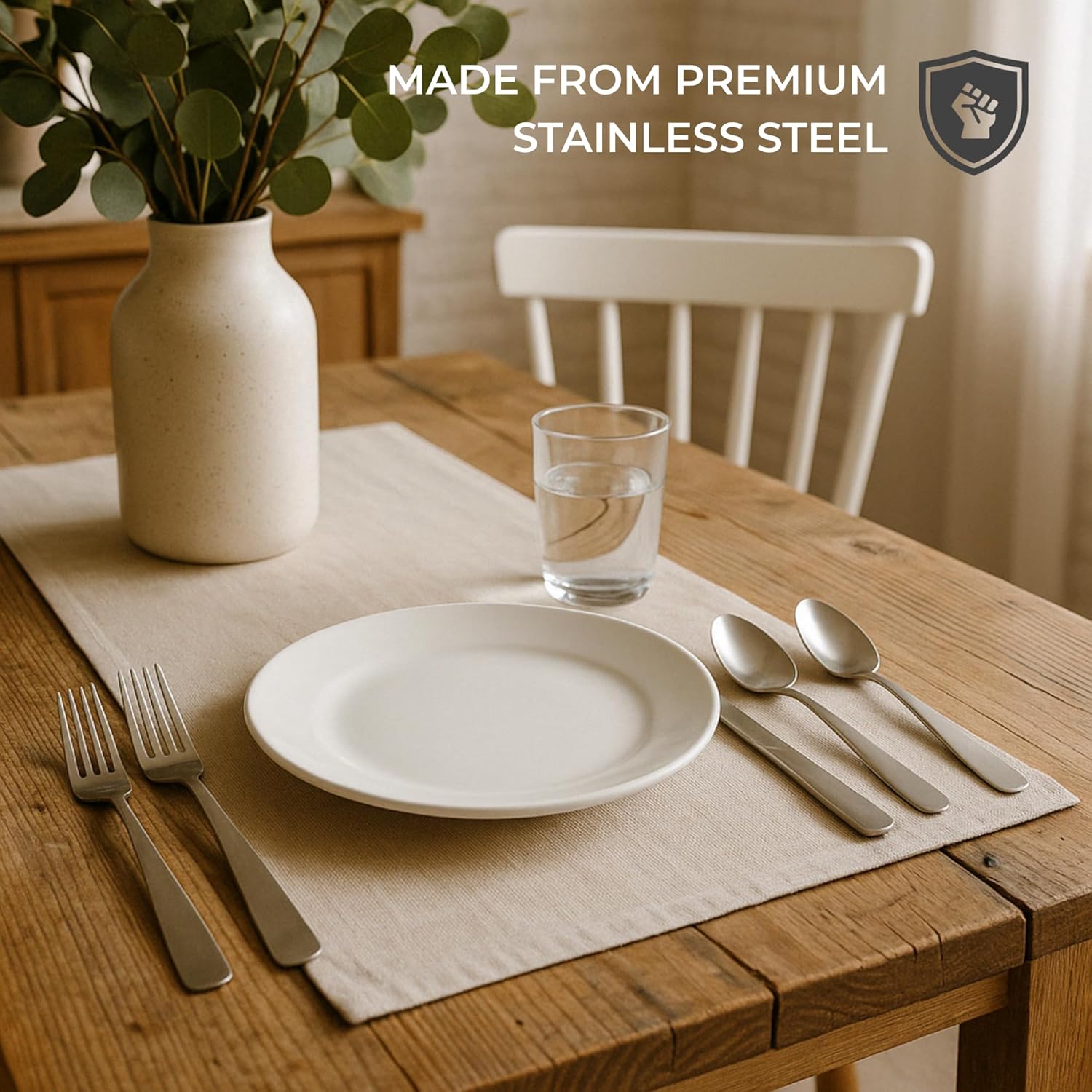 Gibson Home Abbevile 61-Piece Flatware Set - Silver