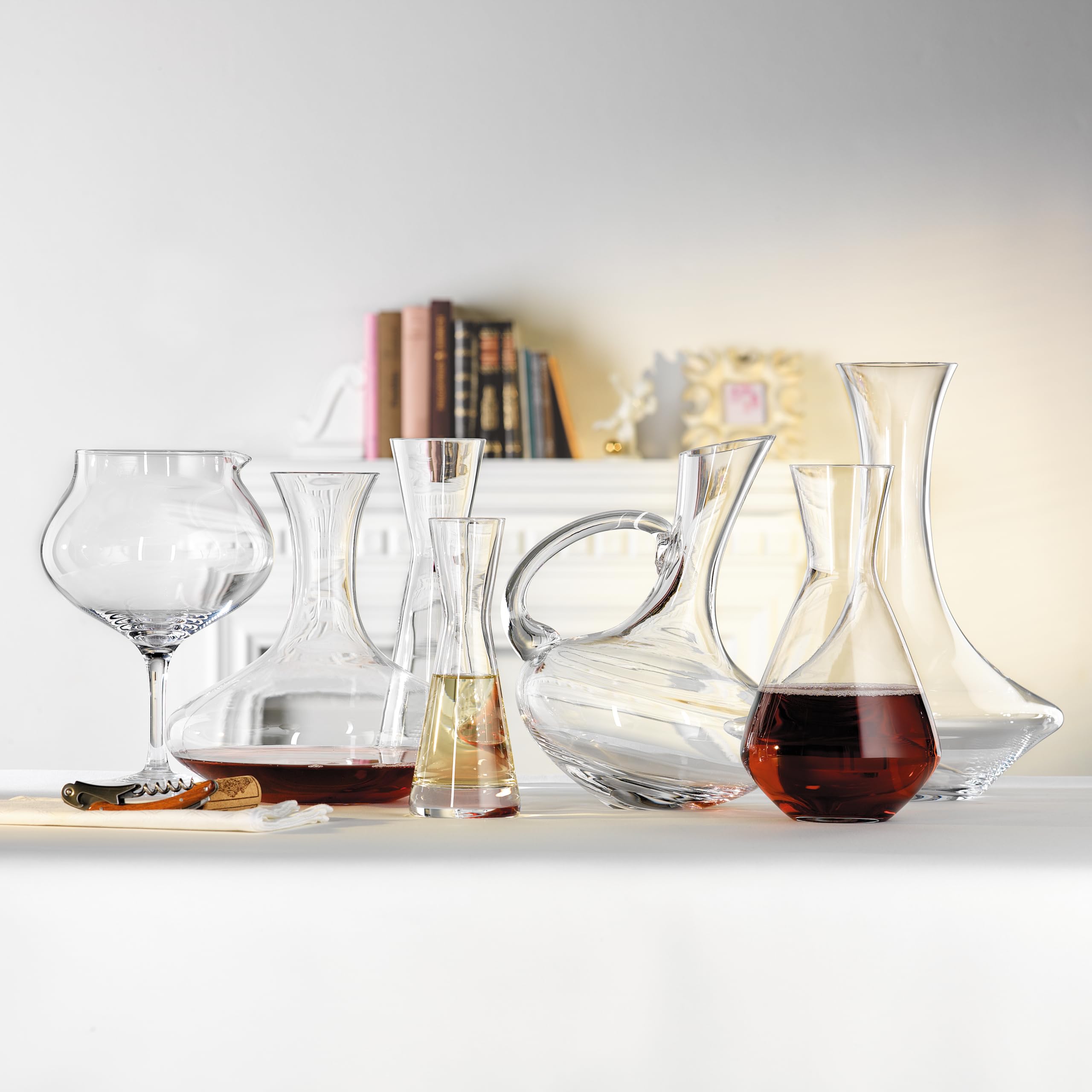 Spiegelau Dekanter Rotwein und Weißwein 1 Liter, Pisa, 7930057, Weinkaraffe aus Kristallglas, Weindekanter
