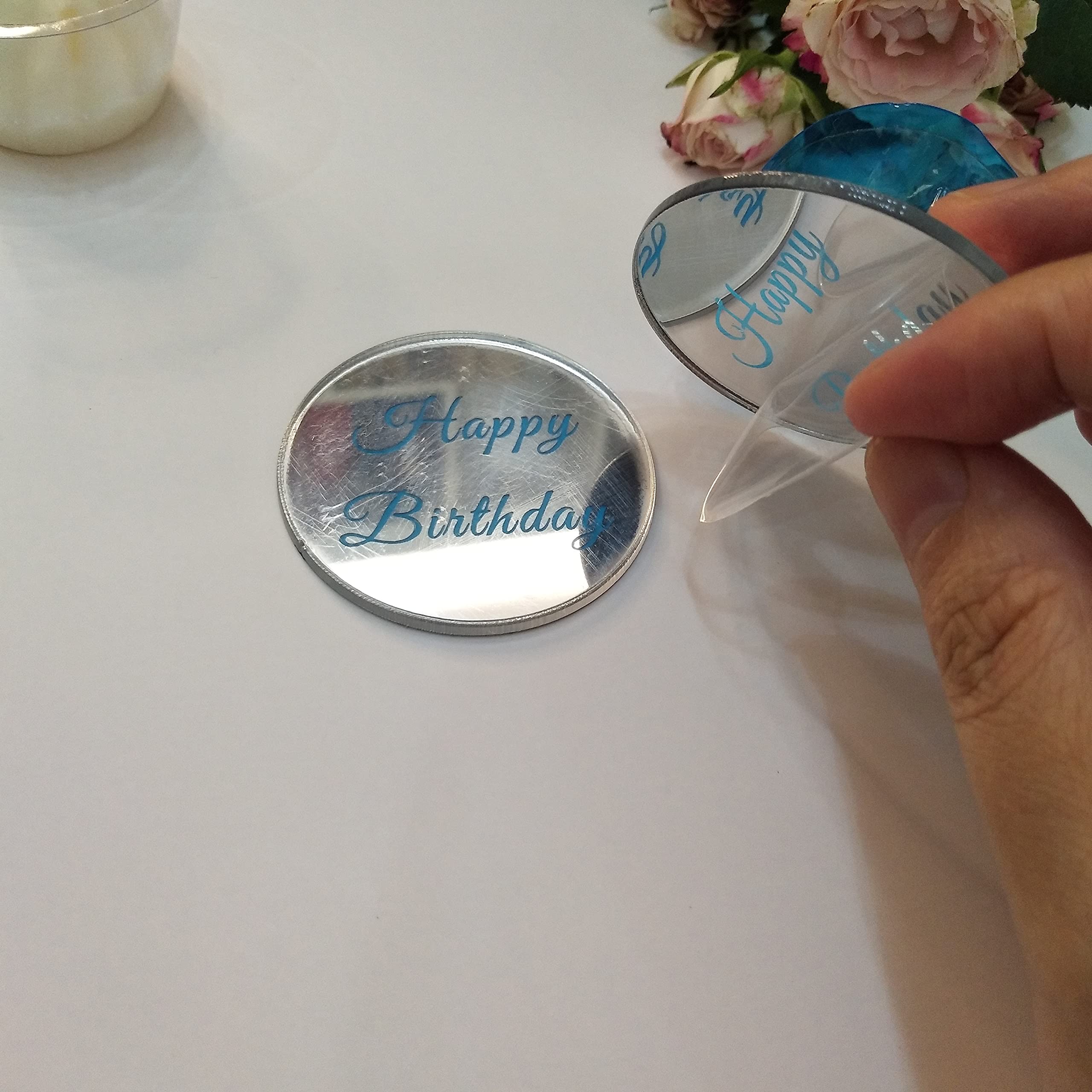 20 Decorazioni Per Cupcake A Forma Di Croce Con Finitura A Specchio Argento, Per Baby Shower E Feste A Tema