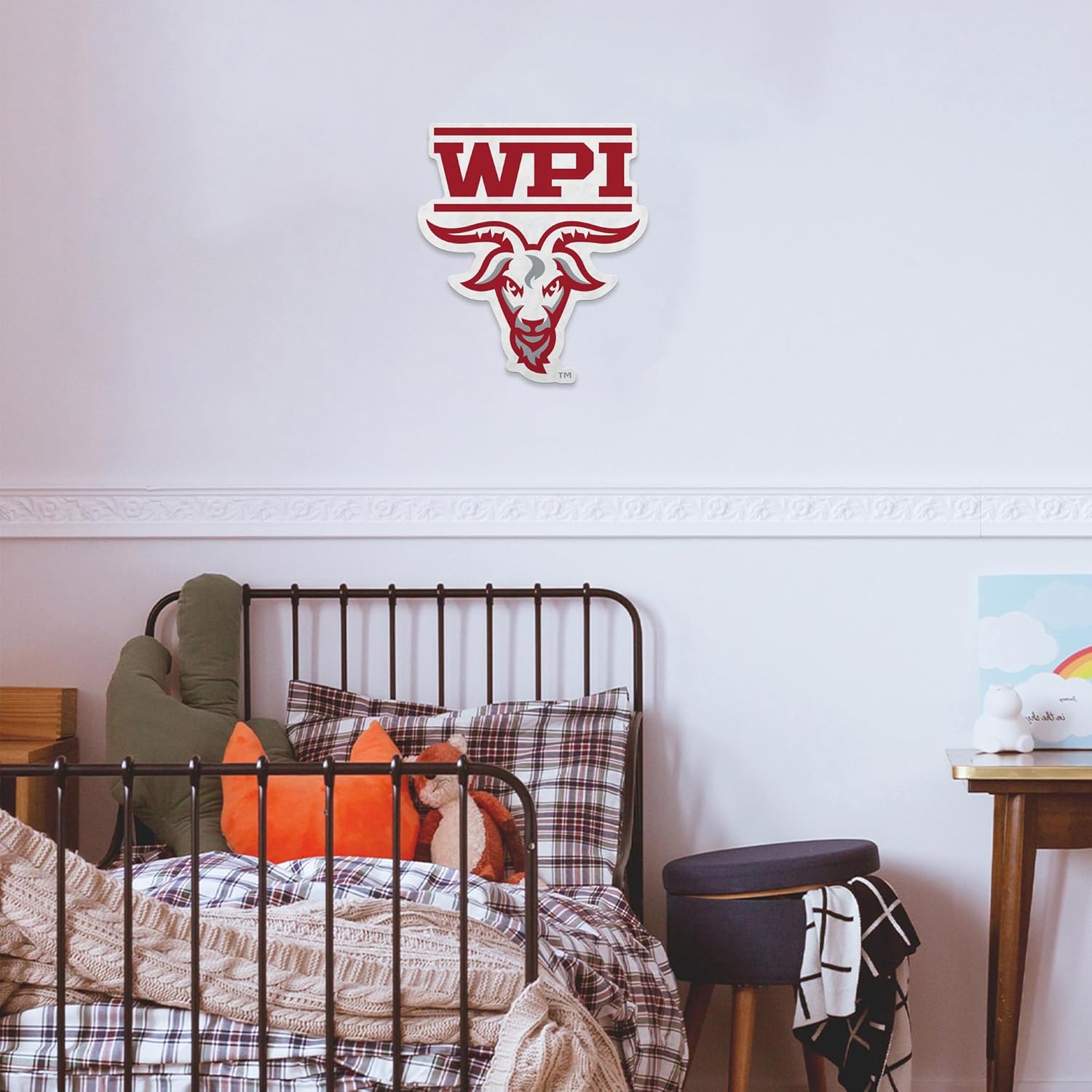 Rico Industries NCAA Worcester Poly Engineers Shape Cut Pennant - Home and Living Room Décor - Soft Felt EZ to Hang - Image 3