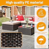 DBREAKS bandă de reparare din ratan sintetic plat, cu gradient de culoare, 65 m, cu instrument de țesut, pentru repararea mobilierului de exterior împletit, scaune, mese și coșuri 5