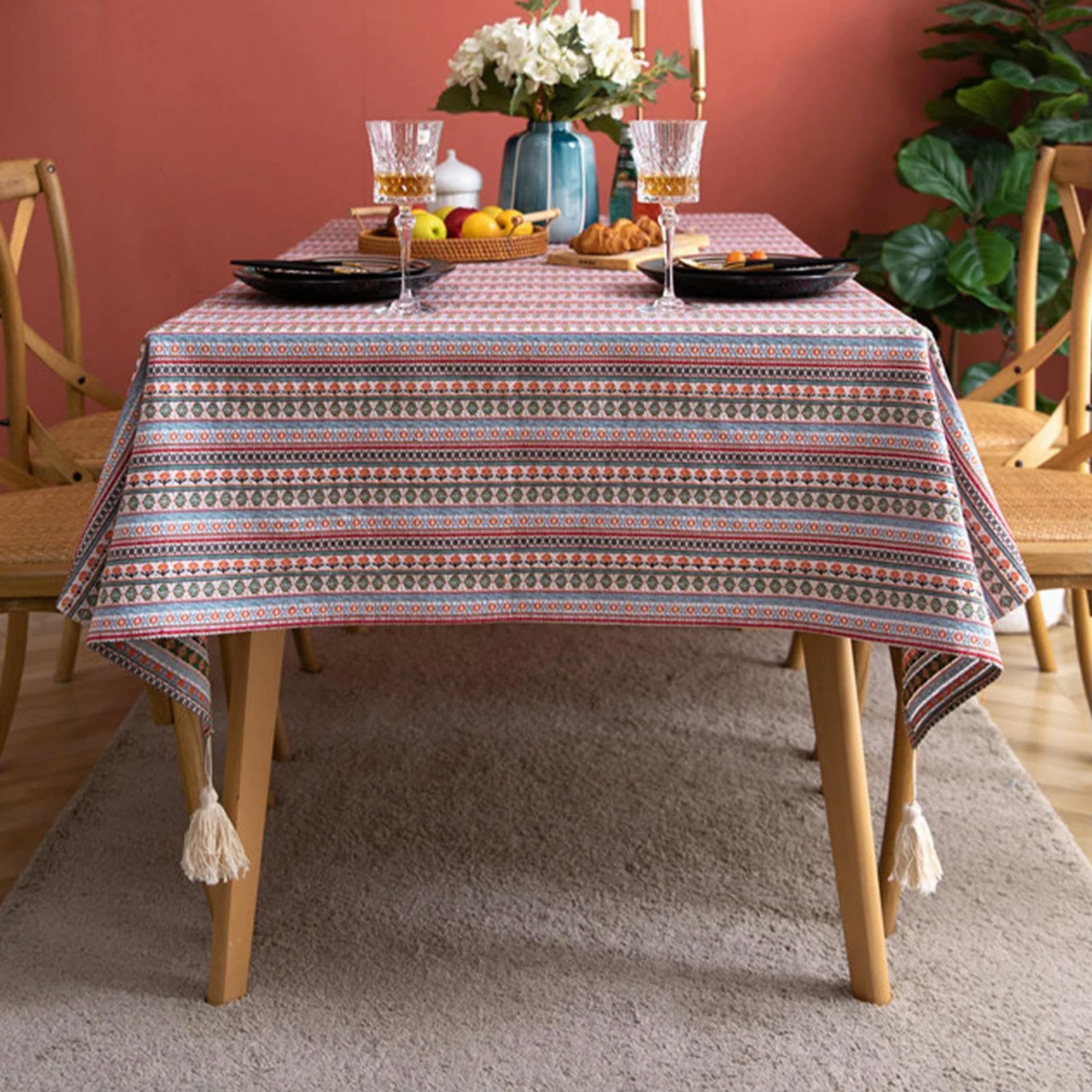 Nappe rectangulaire pour cuisine lavable et facile à nettoyer