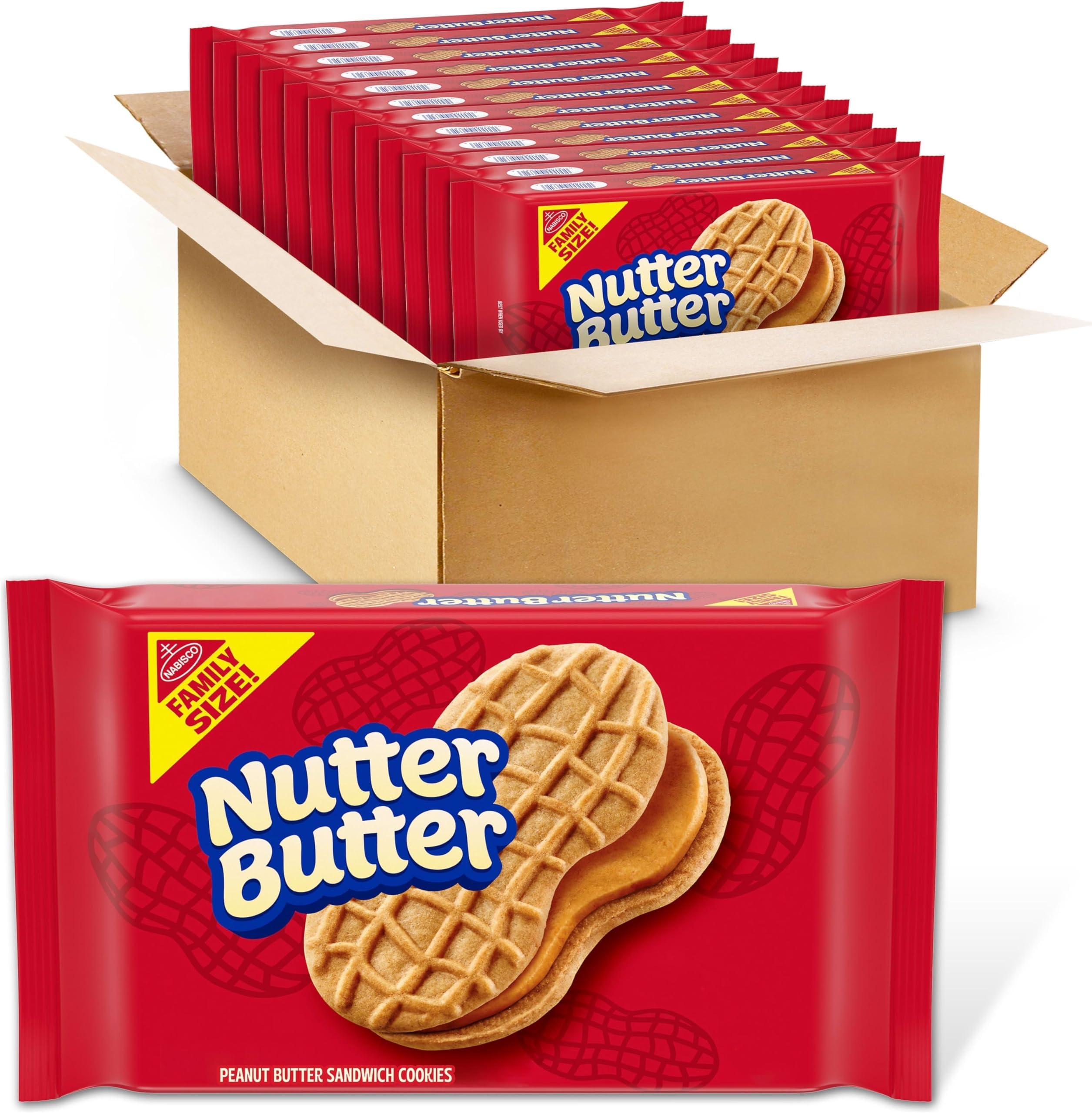 Peanut Butter Sandwich Cookies, Family Size, 4 - 16 oz Packs