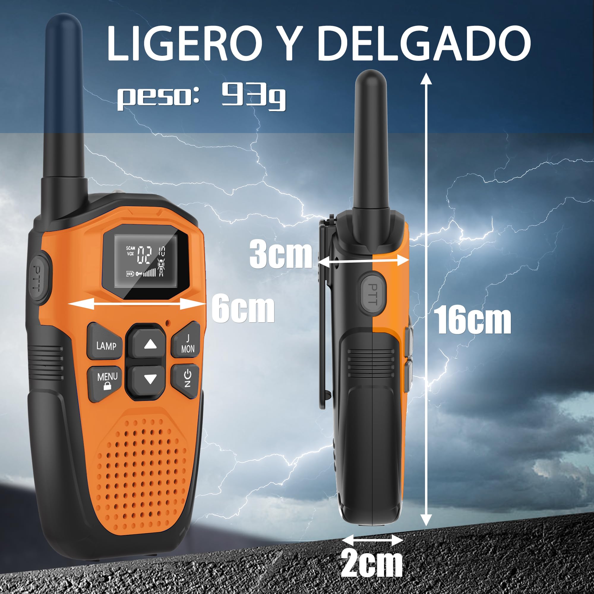 Walkie Talkie Recargable para Niños Adultos, NXGKET Radio Walkie Talkie Largo Alcance 5km con Batería Incorporada,Juguetes para Niños de 3-12 años,16 Canales LCD Pantalla para Camping