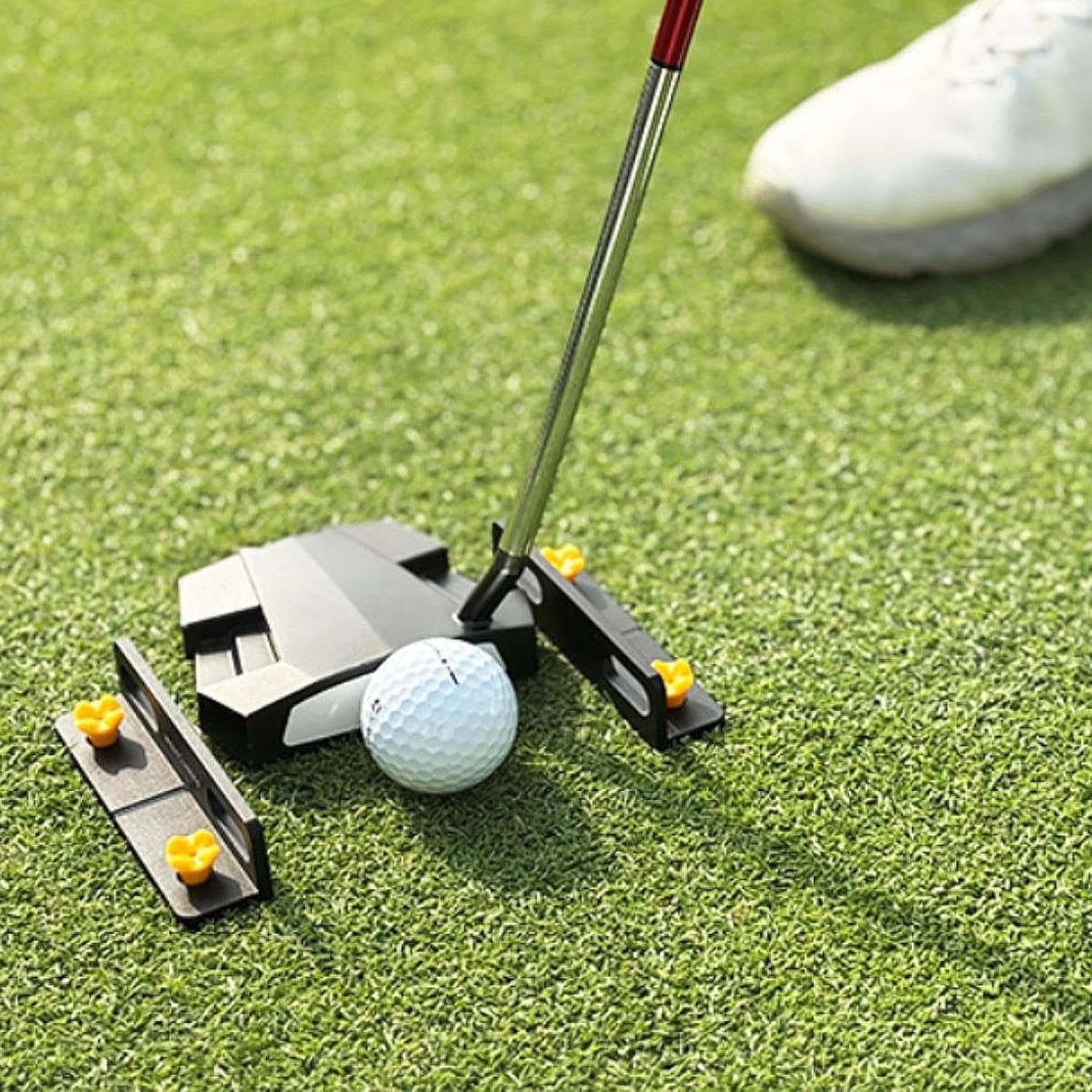 Putter Alignment Tool Set for Golf Practice with String and Target