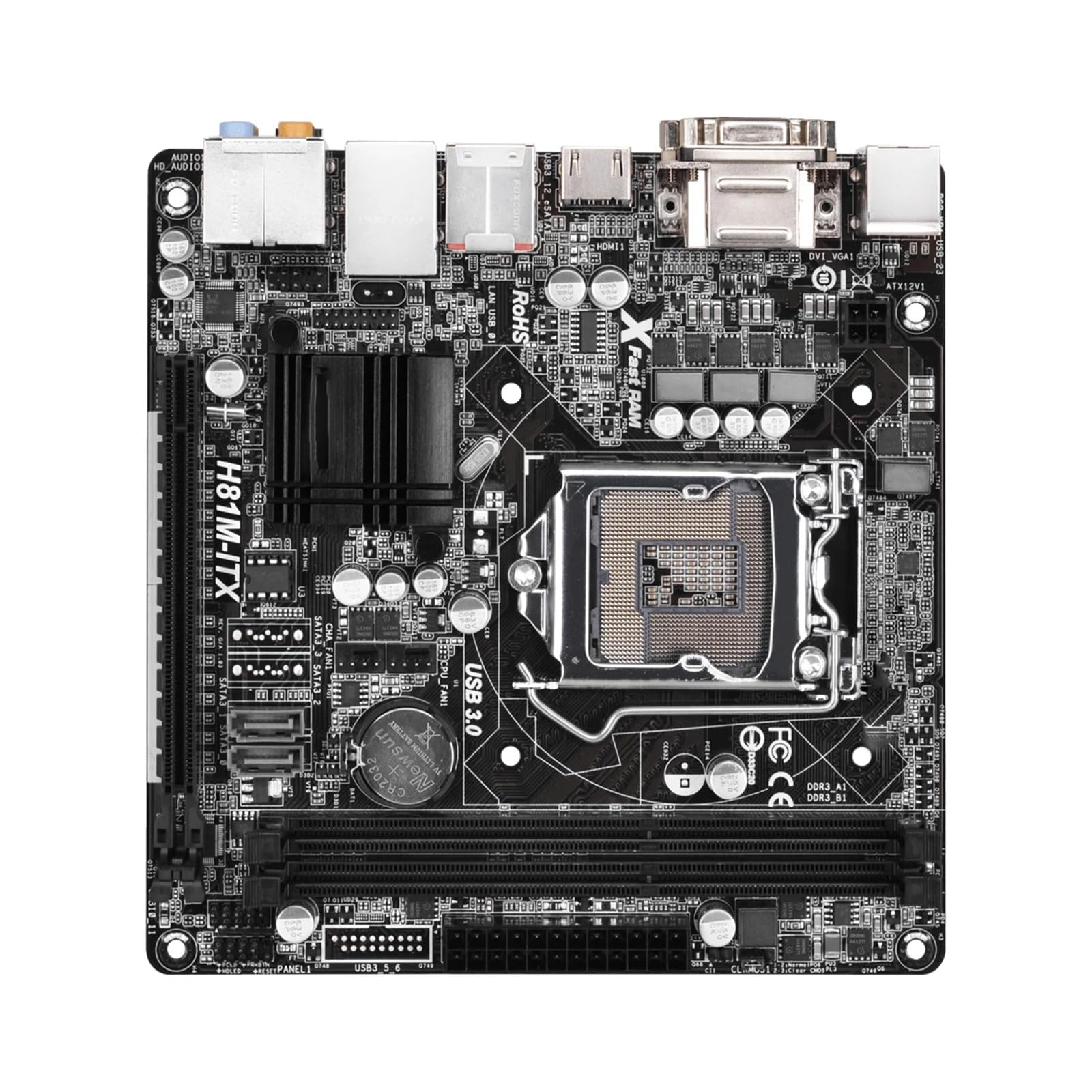 Scheda madre Placa base Fit For ASRock H81M-ITX Mini-ITX Intel H81 LGA 1150 DDR3 16GB compatible con i7-4790 i5-4590 i7-4770 i3-4150 cpu HDMI