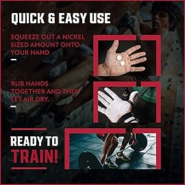 IRON AMERICAN Liquid Chalk - No-Mess Long-Lasting Grip Chalk for Weightlifting, Gymnastics, Rock Climbing, and Fitness Training - 50ml Travel Bottle - Advanced Hand Chalk for Gym