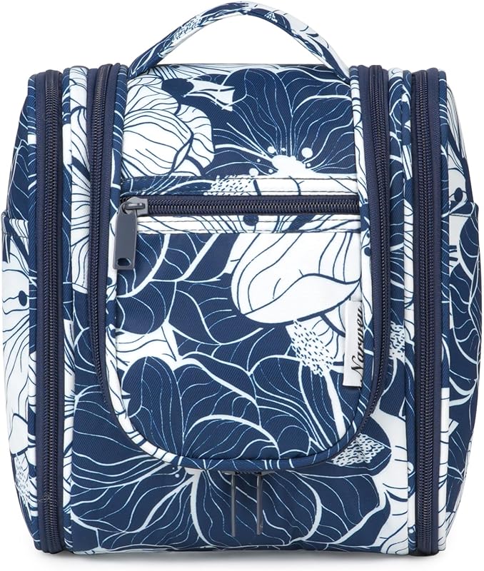 Necessaire suspensa de viagem Narwey com compartimentos, estojos para cosméticos e maquiagem