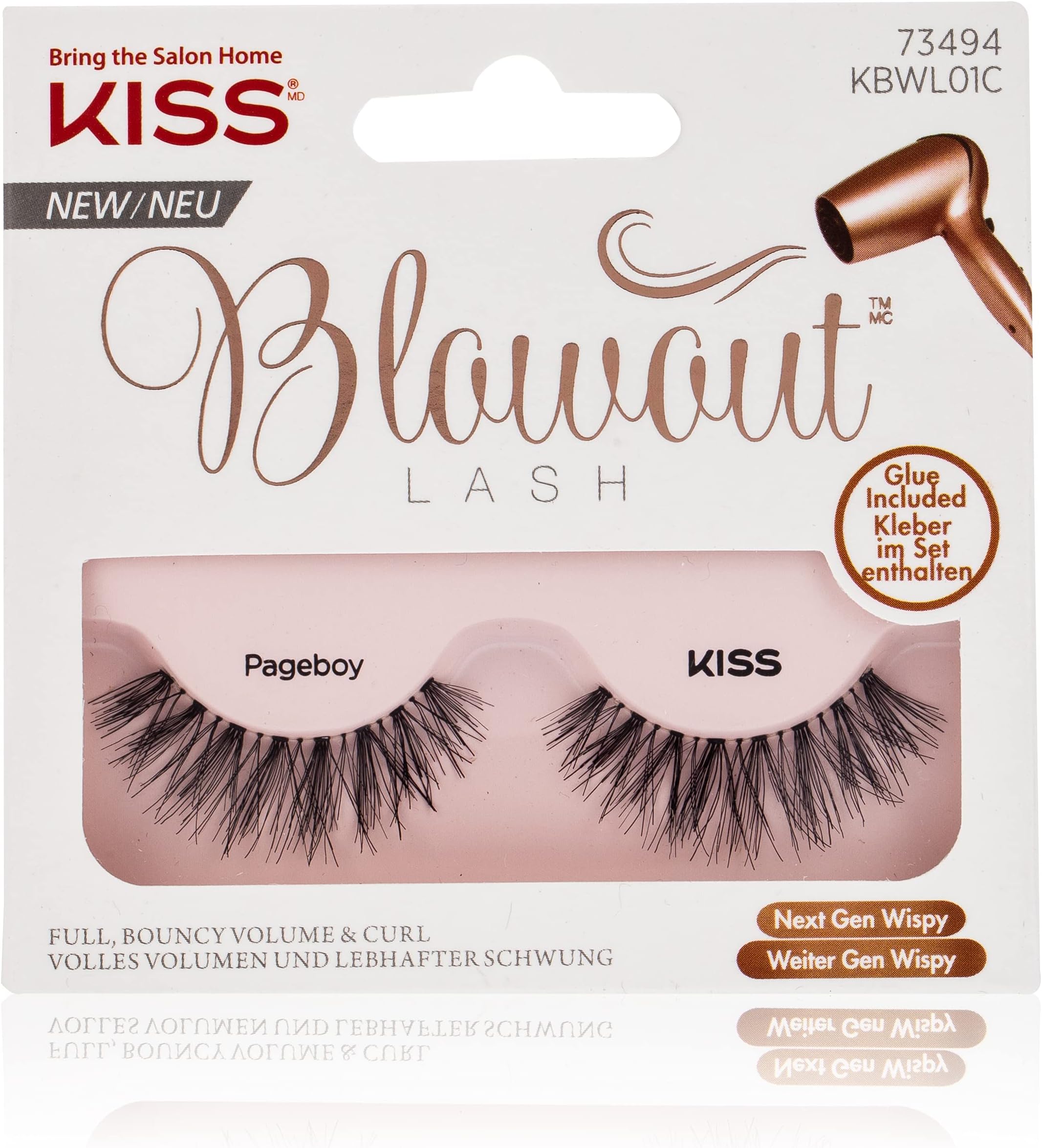 Blowout Eye Lash Kbwl01C, Pageboy, 1 Pair