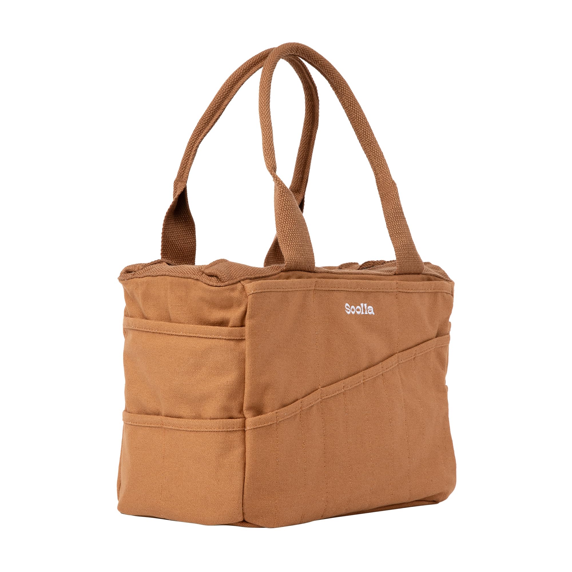 Soolla Borsa da studio: borsa per attrezzi in ceramica, contenitore per forniture artistiche, organizer per filati per maglieria, progetti all'uncinetto e borsa per artigianato lavabile, 30 tasche