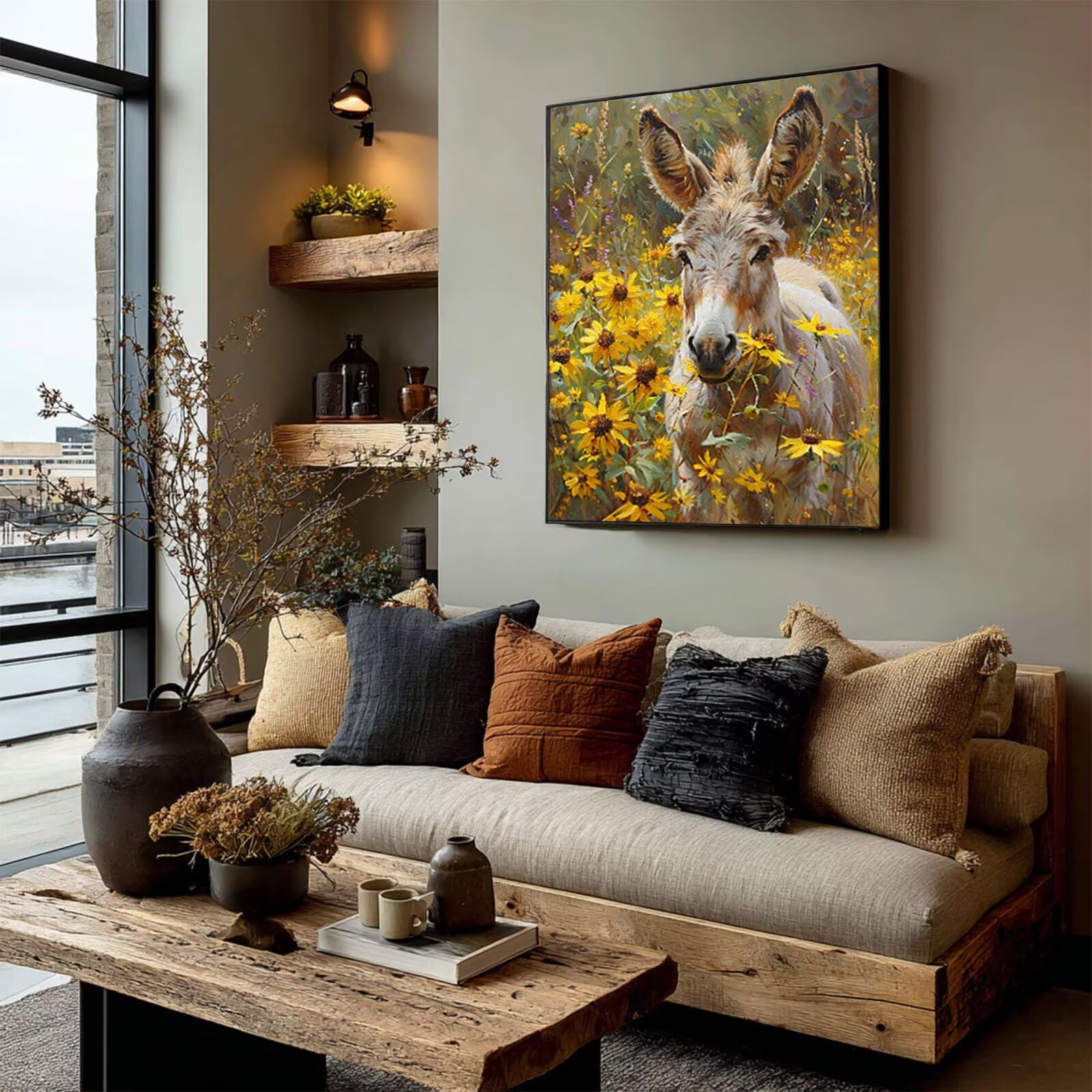 Animal 5D Diamond Painting, Flor Diamond Painting Adultos, 50x70cm 0-1514
