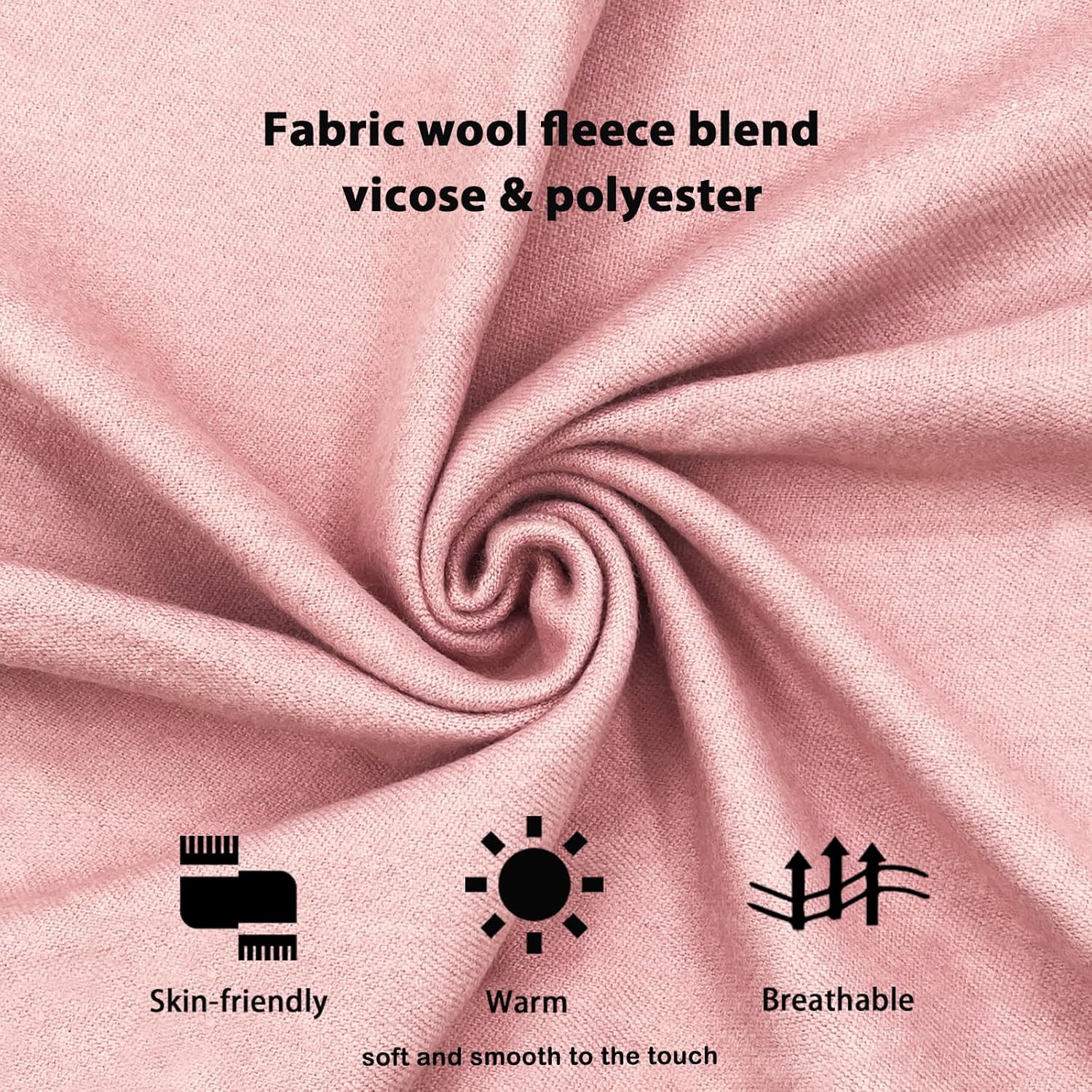 Winter Scarf for Women Pashmina Shawls and Wraps Ladies Cashmere Feel Reversible Scarves for Evening Wedding Dress - Image 5