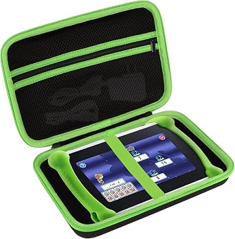 Storage Case Compatible with Leapfrog LeapPad Academy/LeapPad Ultimate/Epic Academy Edition Learning Tablet Black + Green