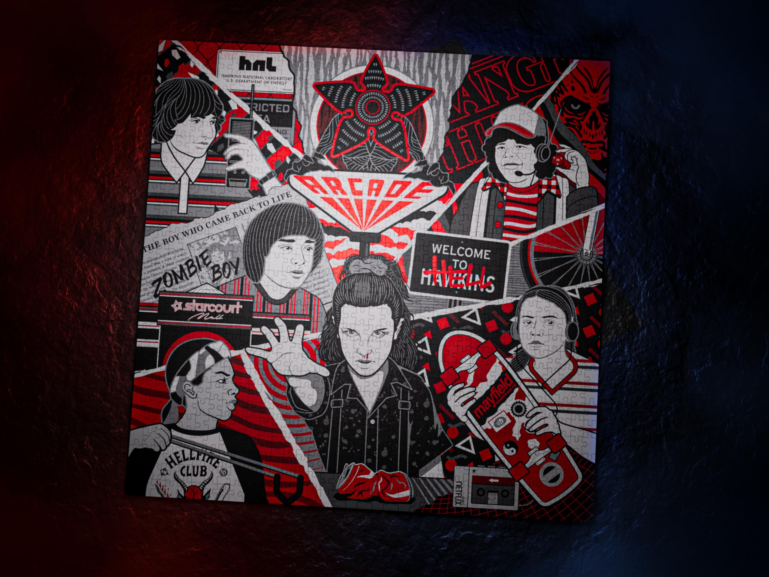 Amazon.com: theory11 Stranger Things Jigsaw Puzzle - 1,000 Piece