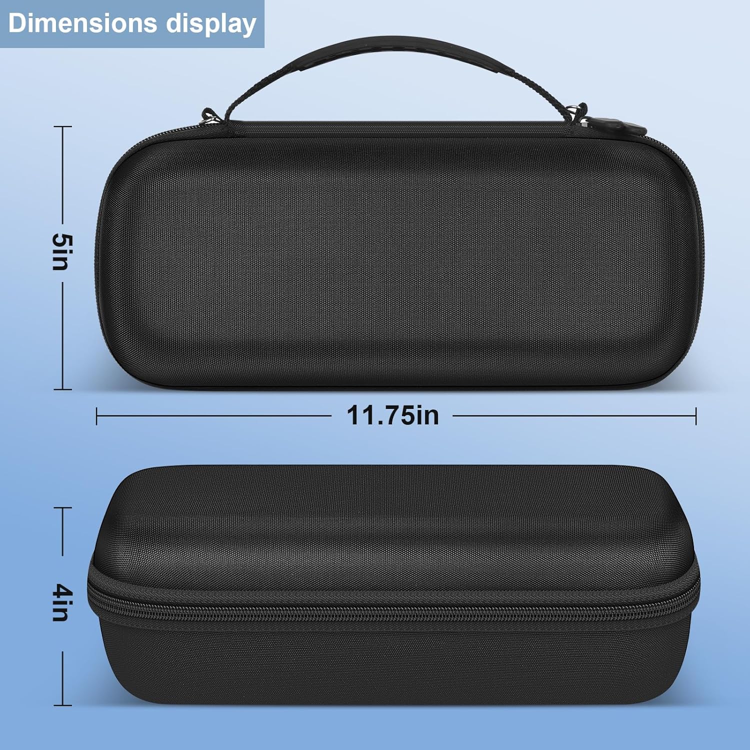 Carrying Case Compatible with Bose SoundLink Plus Portable Bluetooth Speaker, Hard Travel Case with Mesh Pocket for Charging Cables & Accessories, Speaker Bag with Shoulder Strap & Carabiner(Box Only) - Image 7