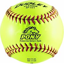 Dudley 11" PONY Thunder Heat Leather Fastpitch Softball - pack of 12
