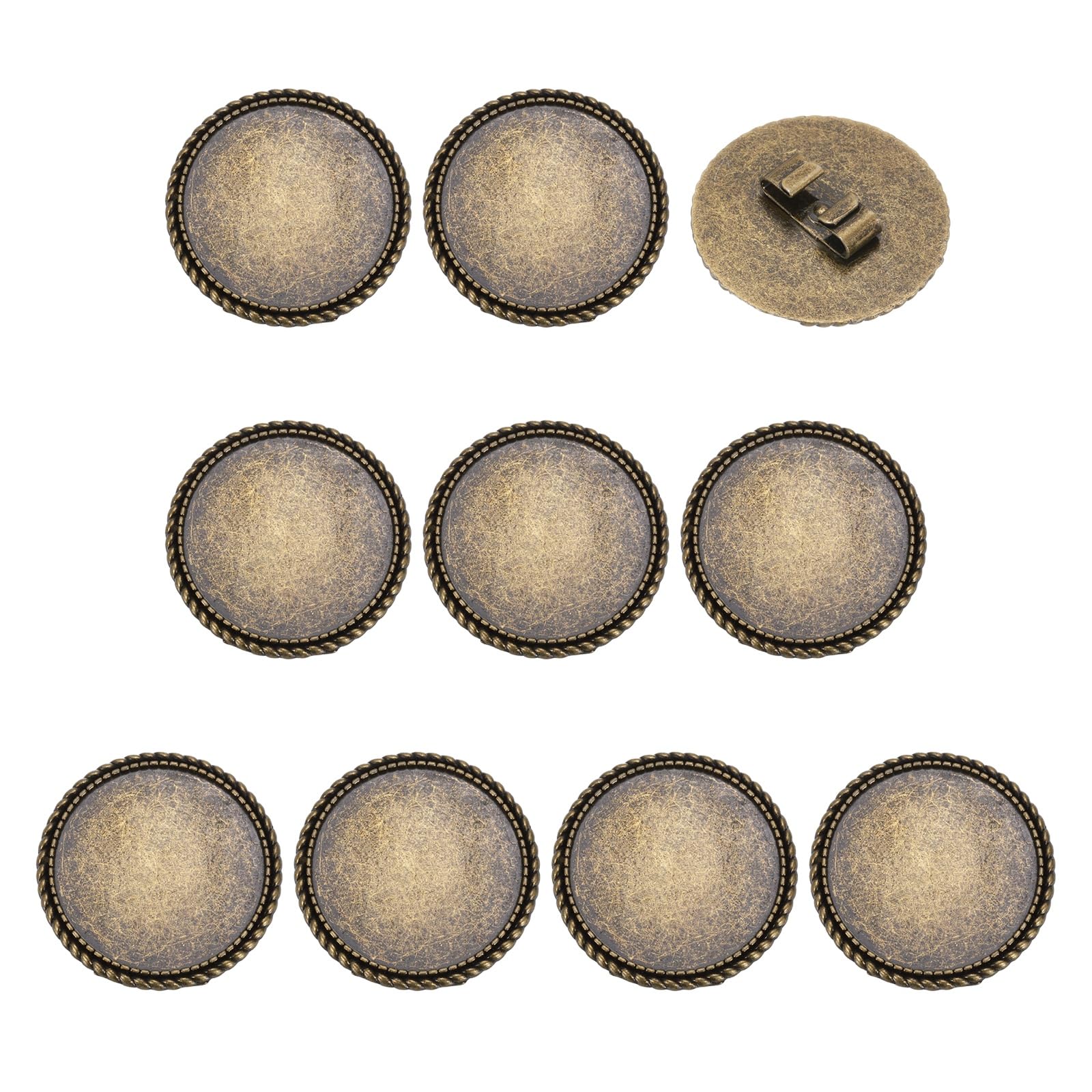 PATIKIL 10Pcs Bolo Tie Buckle, Round Blank Bolo Tie Slide Clasp Accessories