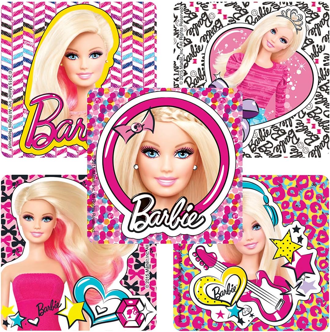 SmileMakersBarbie Pics Stickers - Prizes 100 per Pack