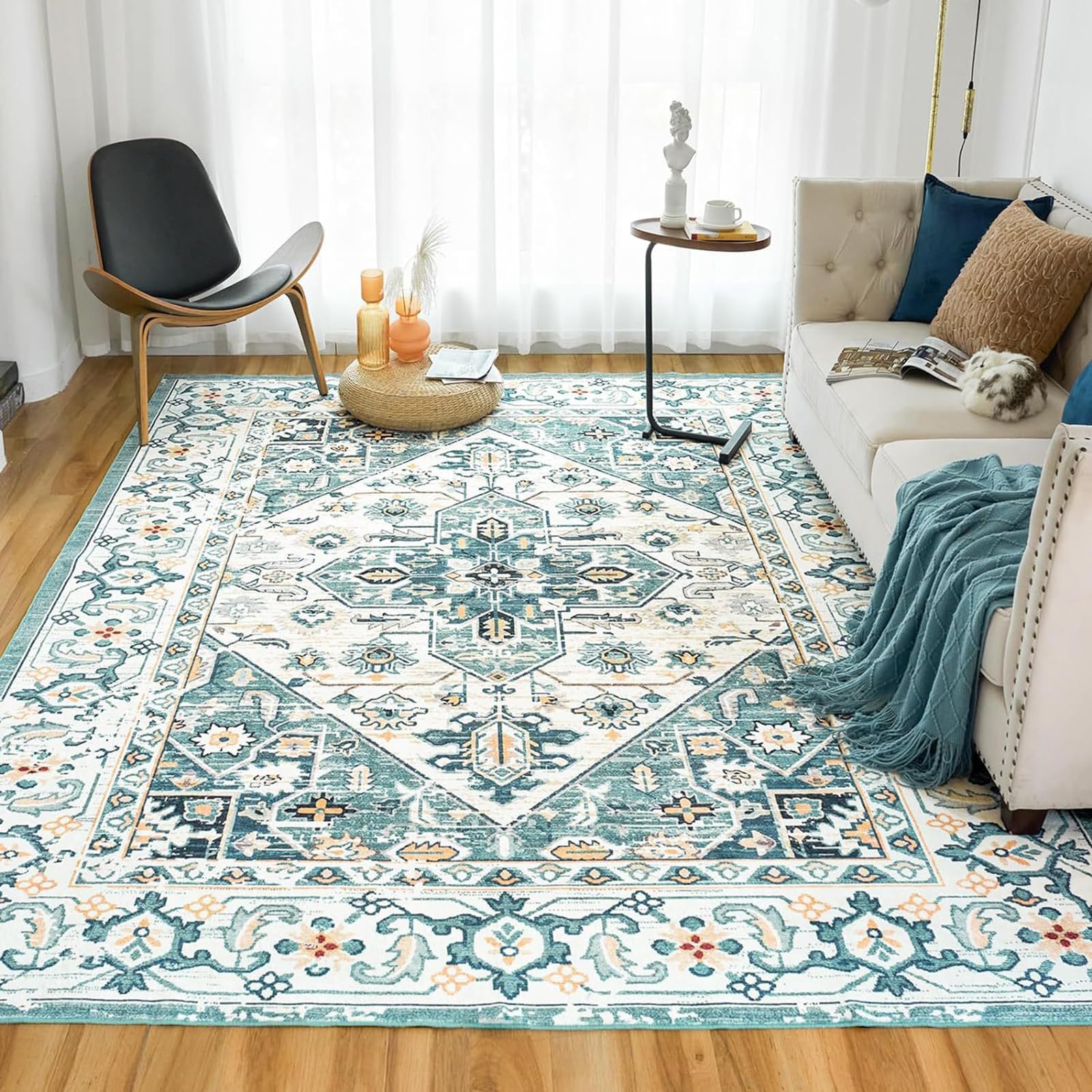 HGTRH Outdoor Rugs for Patio, Soft Comfortable Garden Rugs Outdoor Waterproof 200 X 300 Extra Large, Lightweight Crystal Velvet Outdoor Rug Non Slip Outside Carpet for Balcony Yard, Not Fade