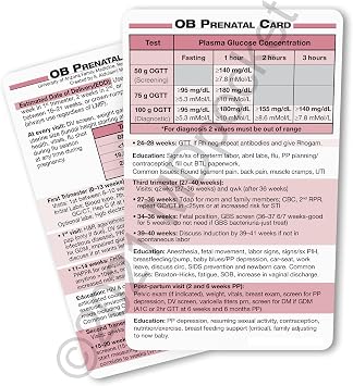 MDpocket OB Prenatal Card